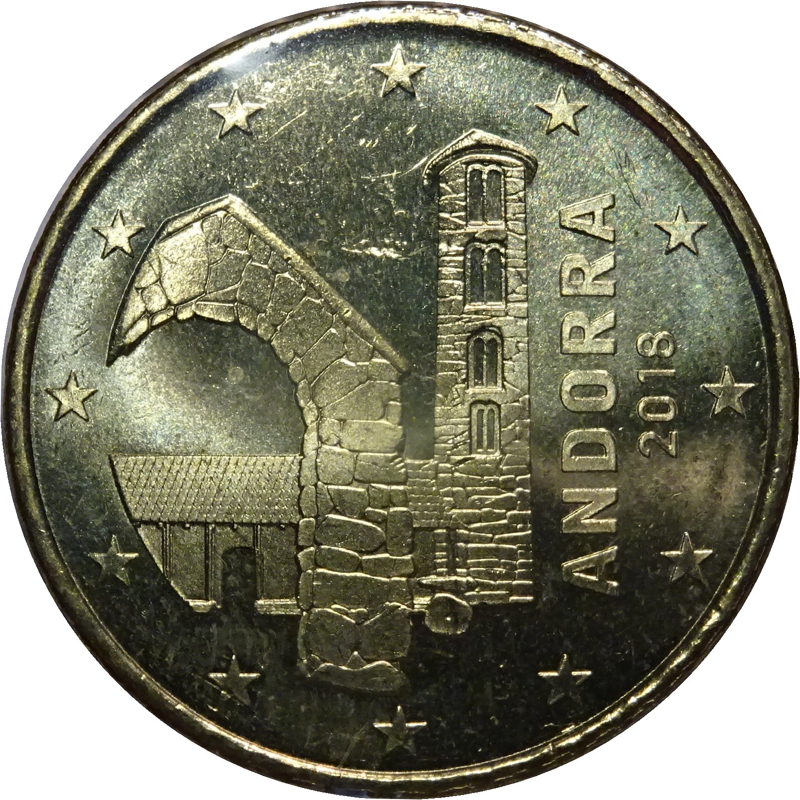 Andorra 50 cent 2019 — Standard design