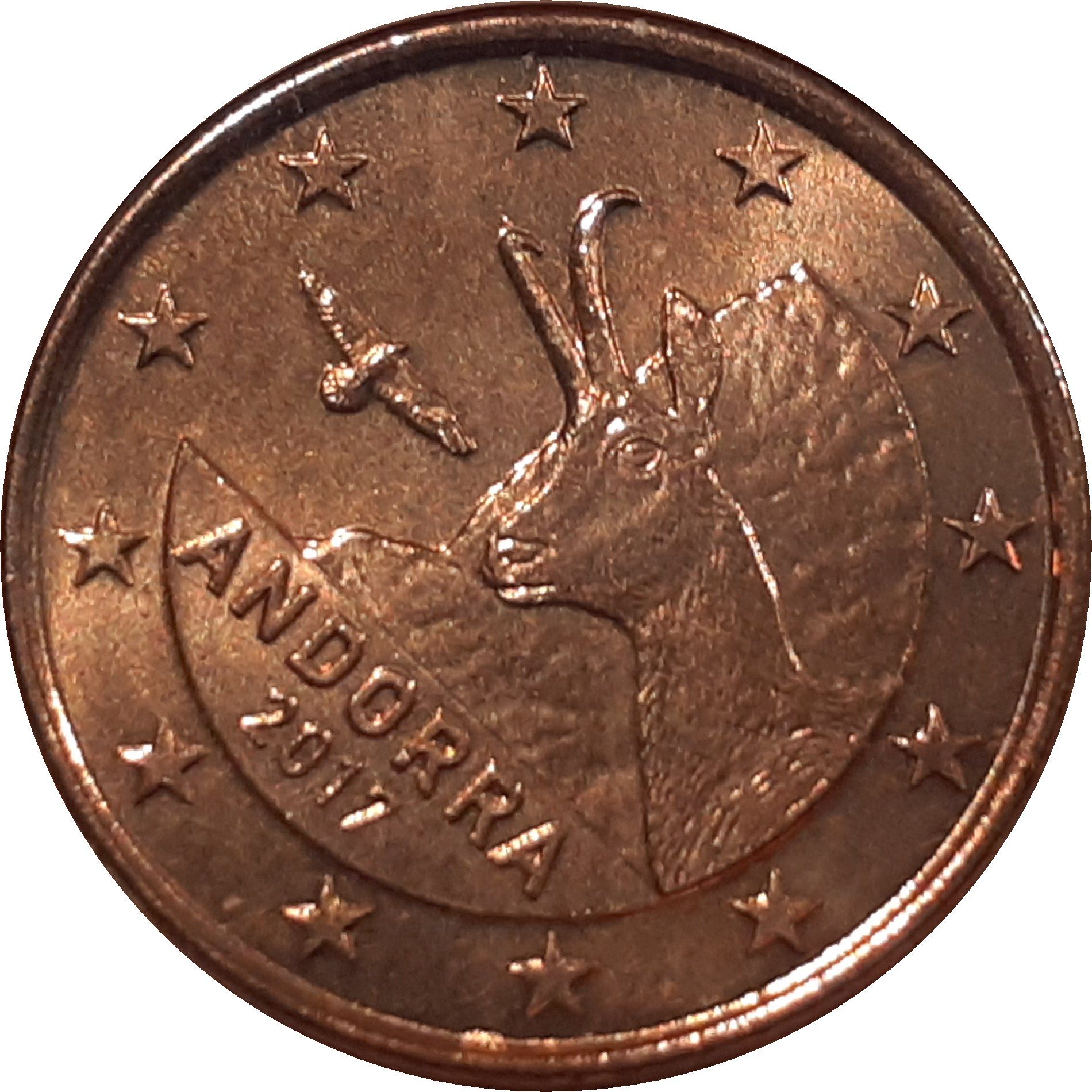 Andorra 1 cent 2014 — Standard design