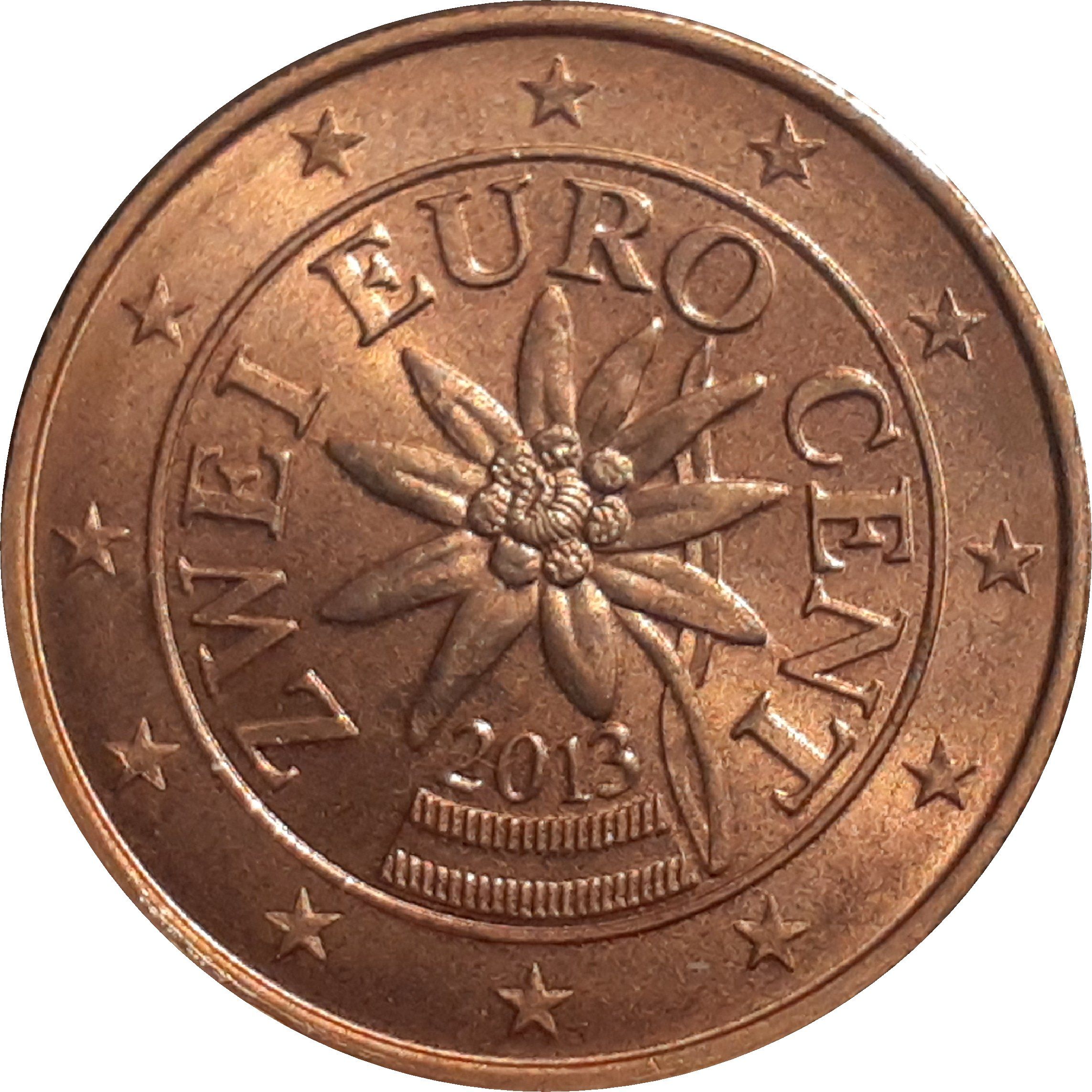 Austria 2 cent 2017 — Standard design