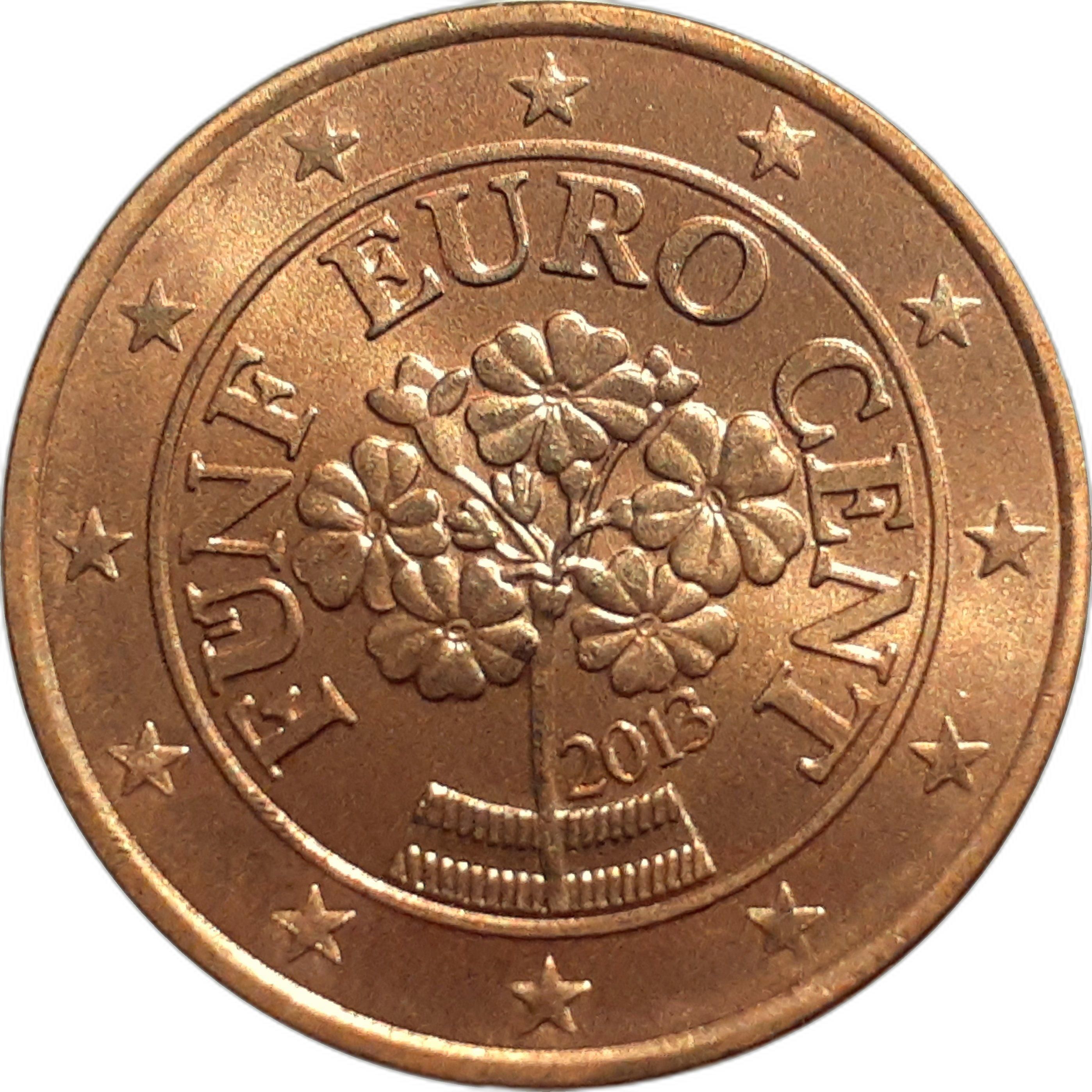 Austria 5 cent 2009 — Standard design