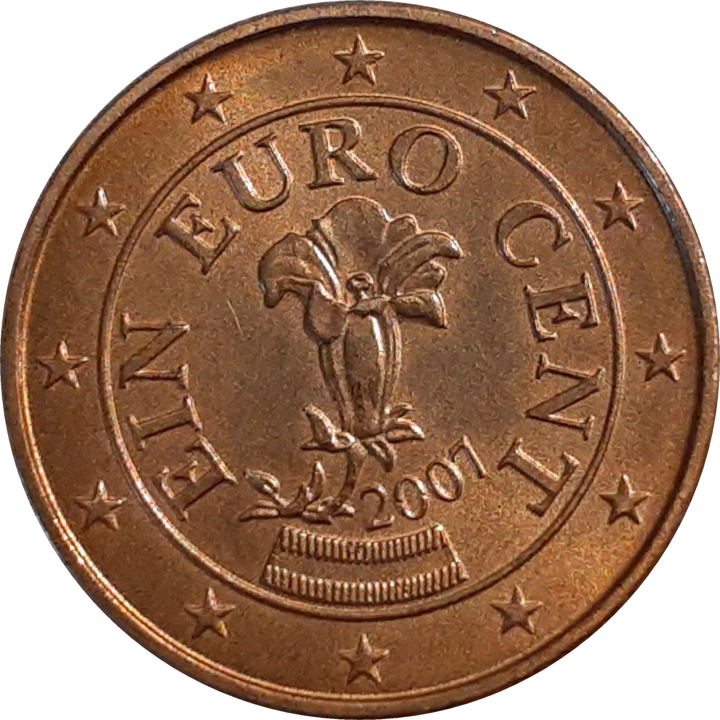 Austria 1 cent 2010 — Standard design