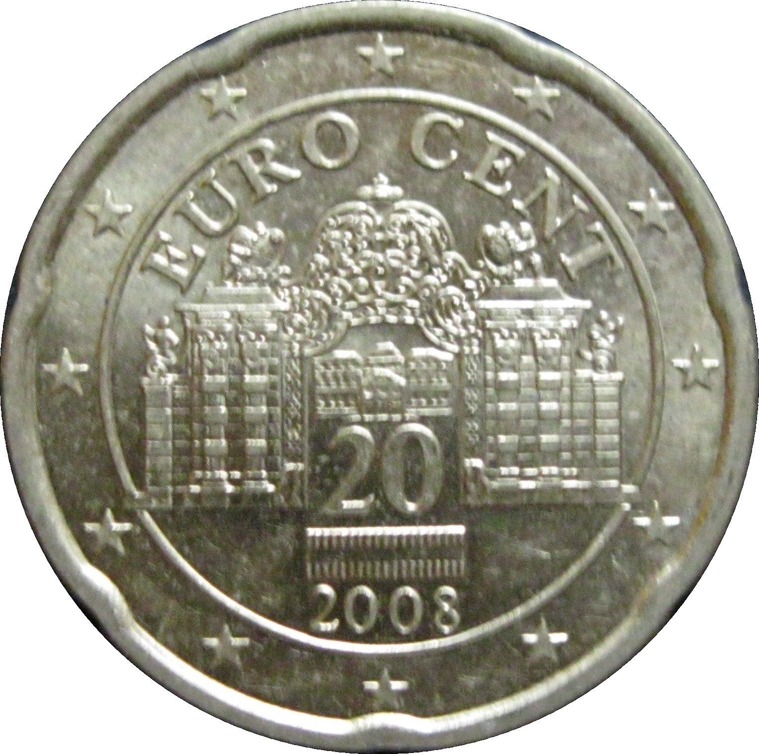 Austria 20 cent 2011 — Standard design