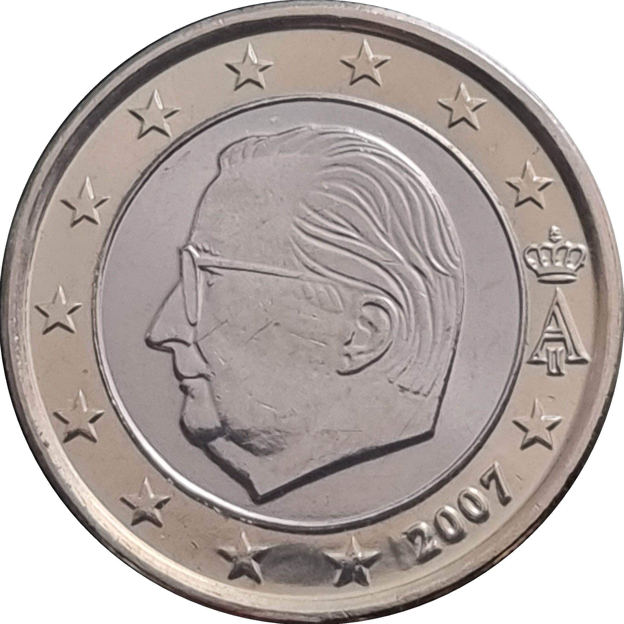 Belgium 1 euro 2007 — Standard design