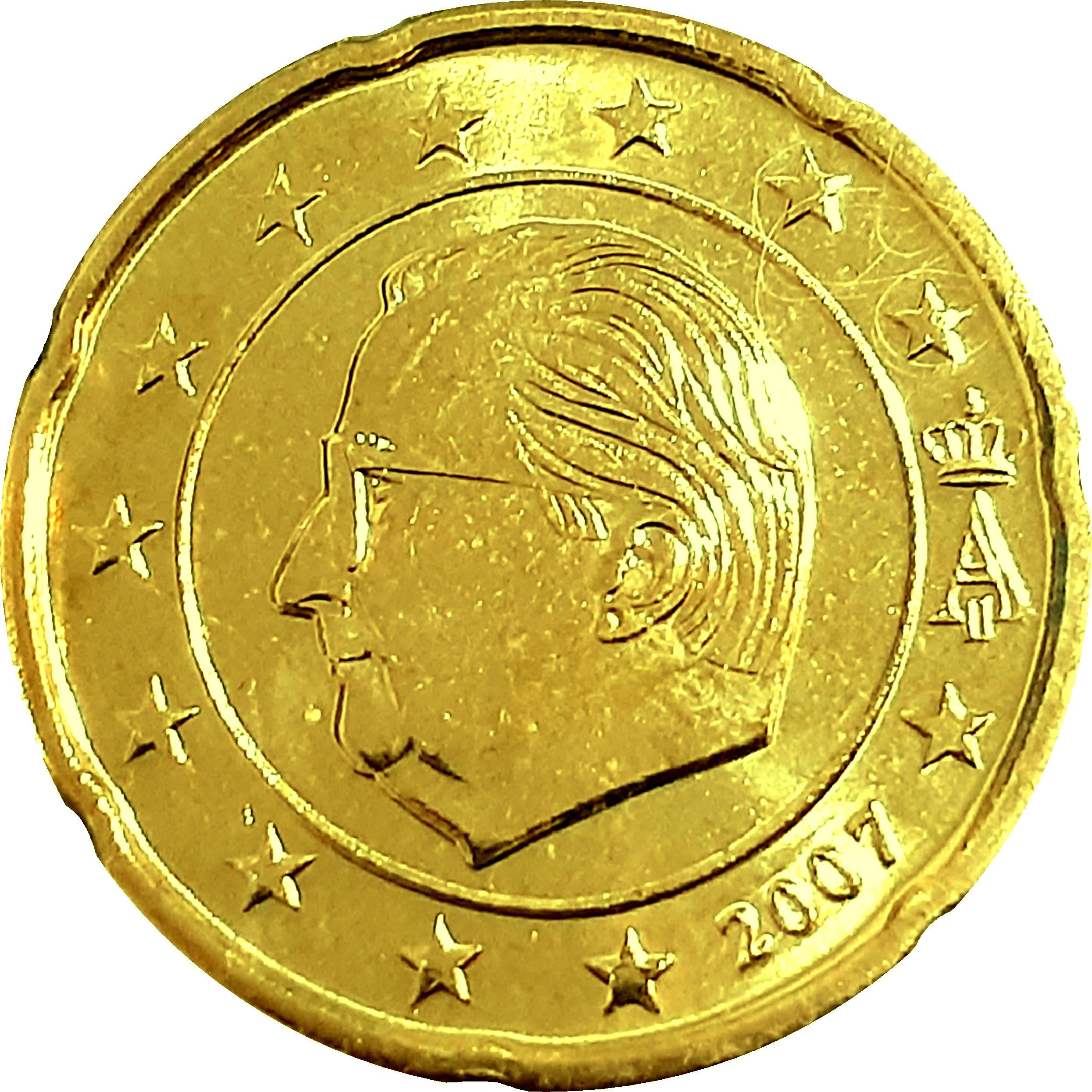 Belgium 20 cent 2007 — Standard design