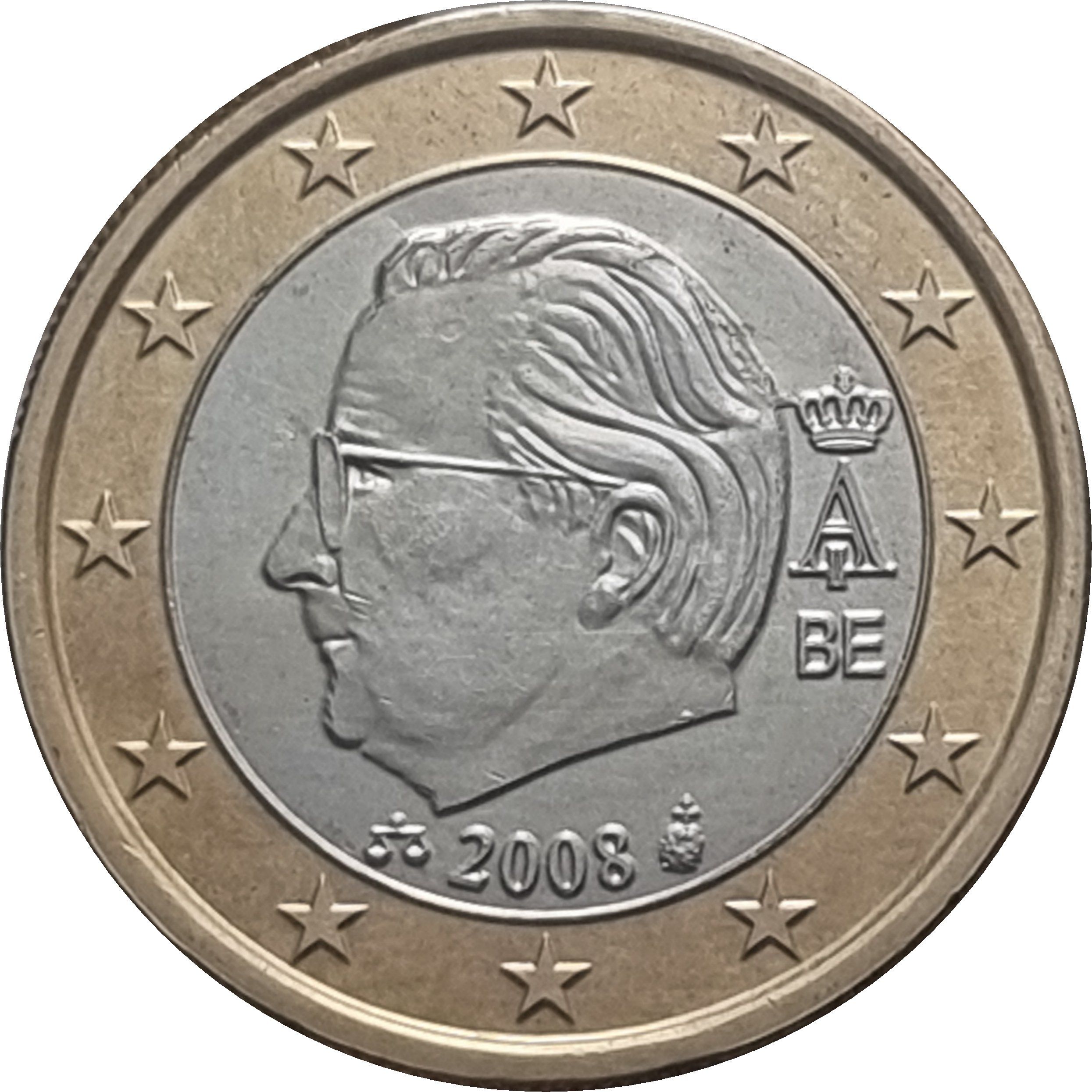 Belgium 1 euro 2008 — Standard design