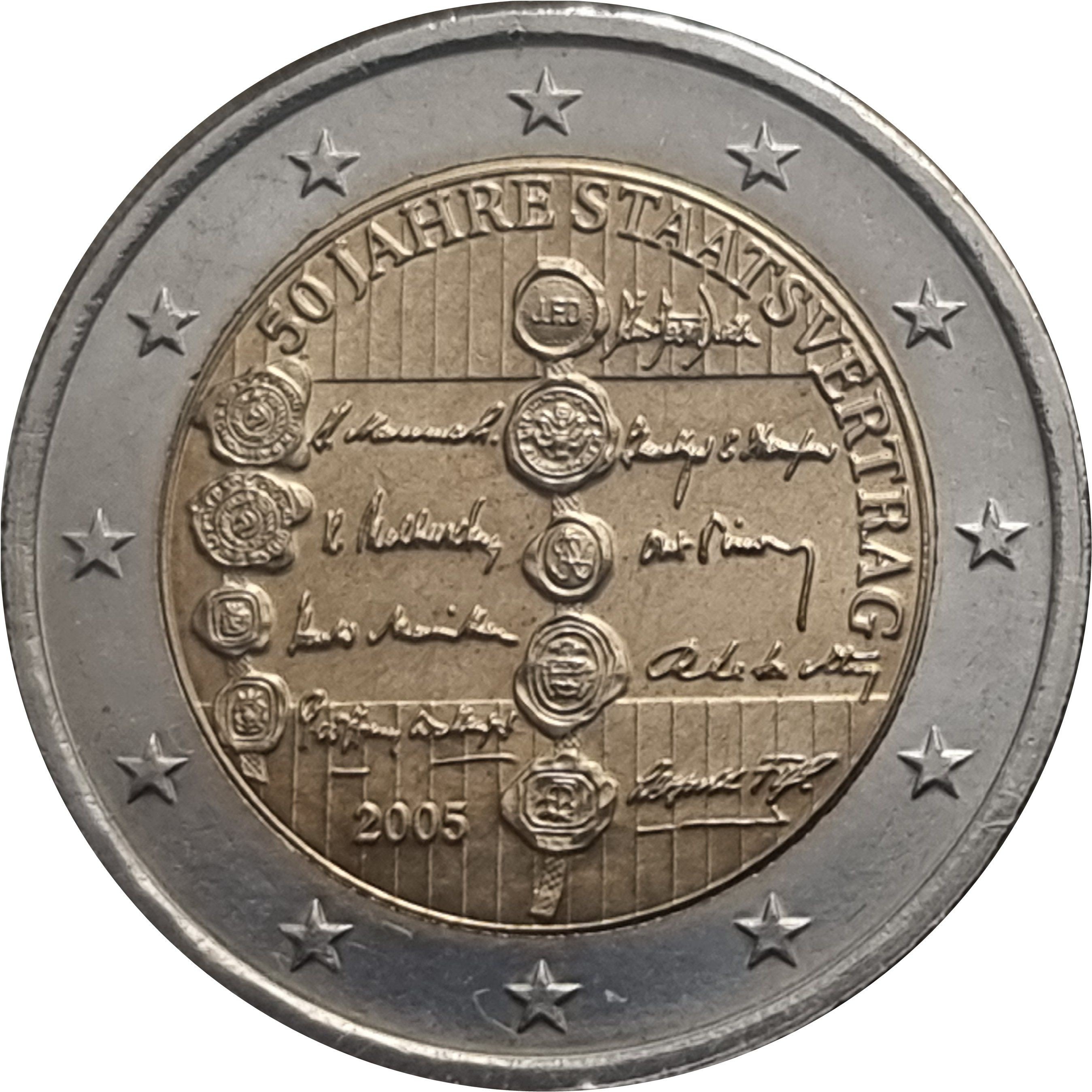 Austria 2 euro 2005 — 50th Anniversary of the Austrian State Treaty