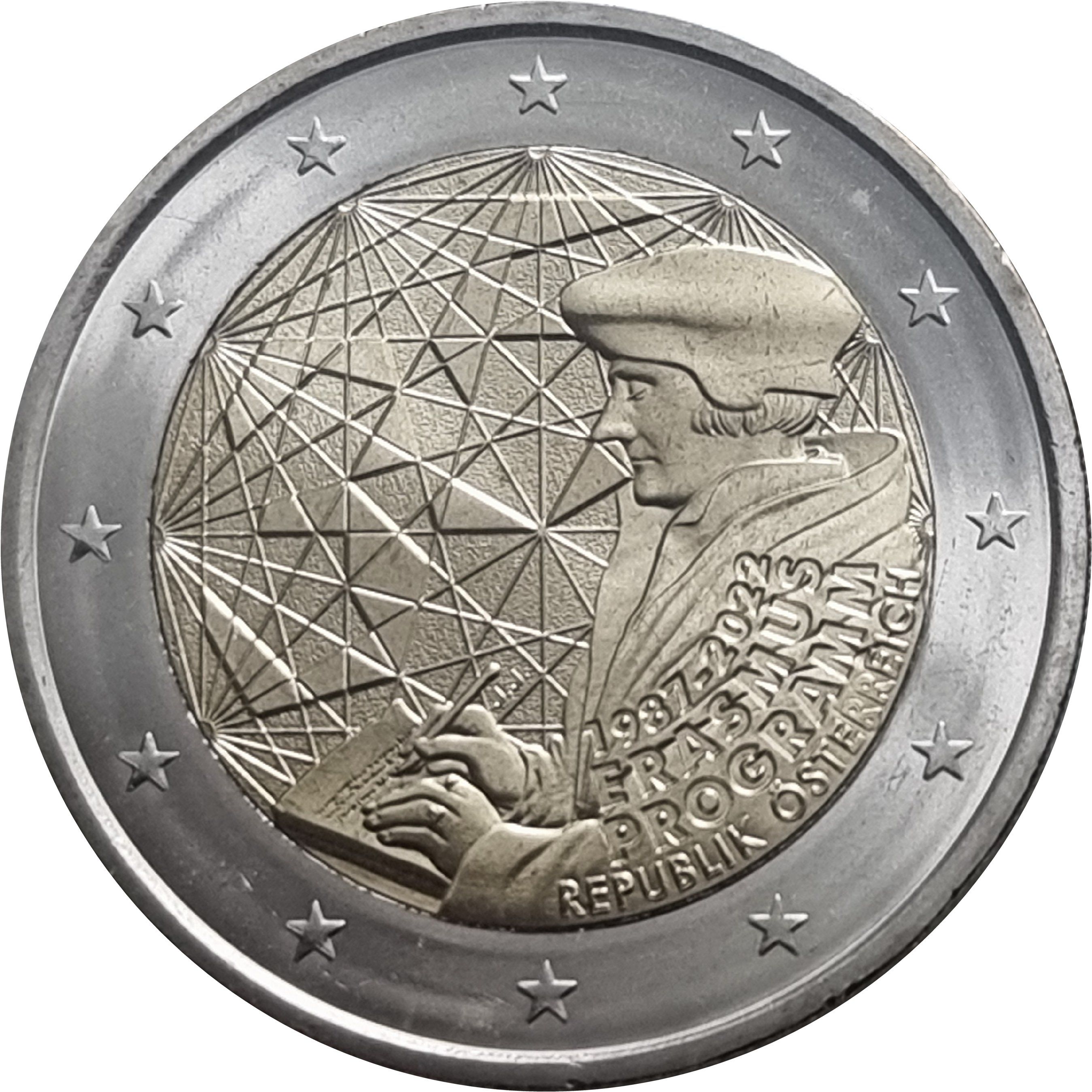 Austria 2 euro 2022 — 35 Years of the Erasmus Programme