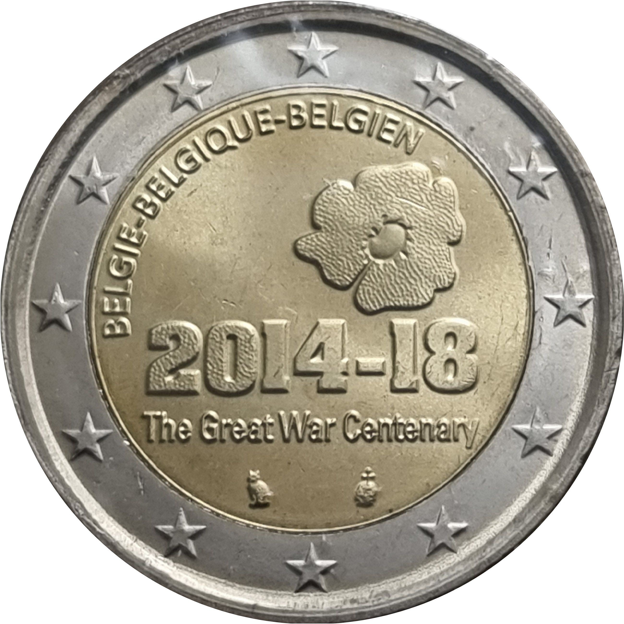 Belgium 2 euro 2014 — 100th Anniversary of the Beginning of WW I