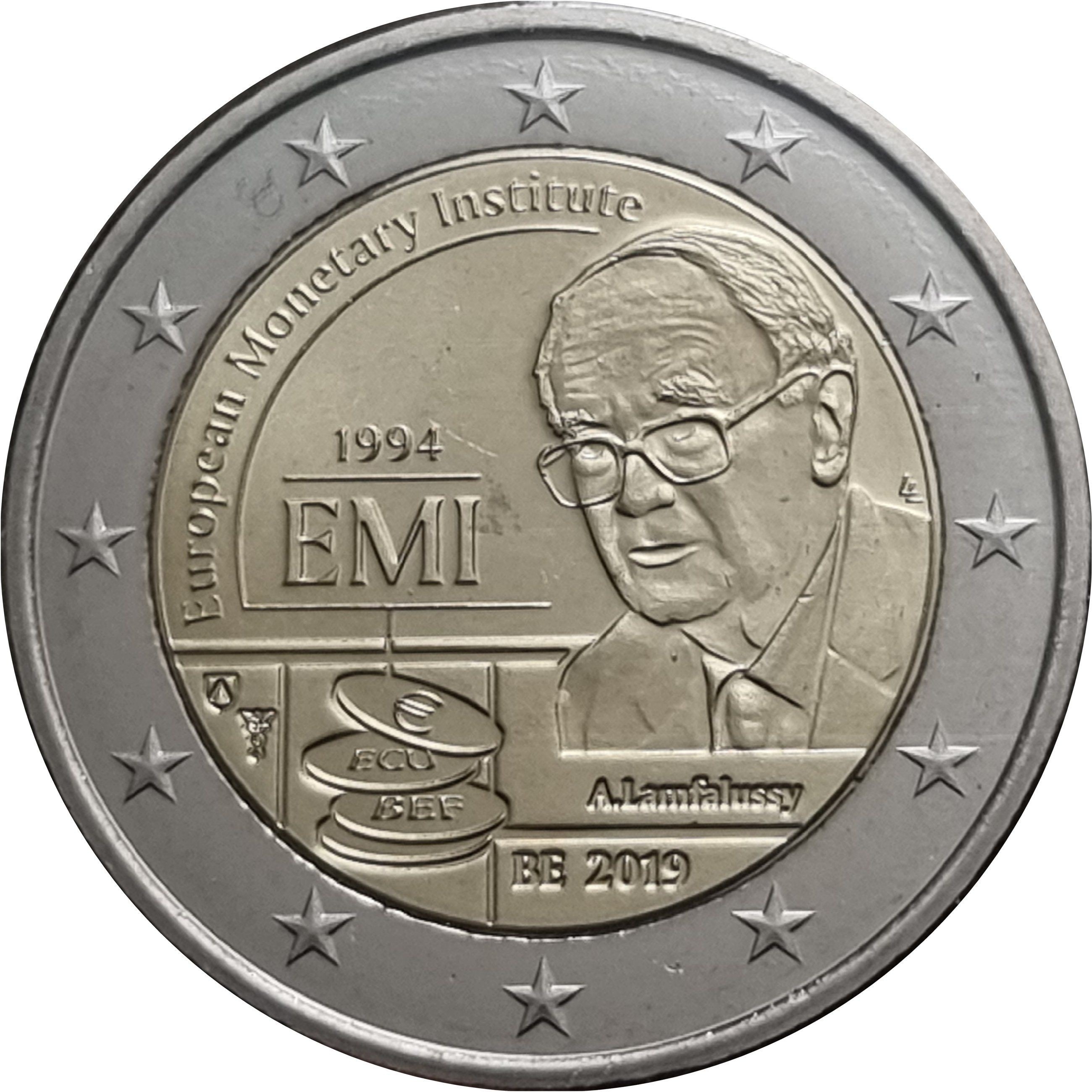 Belgium 2 euro 2019 — 25th anniversary of the European Monetary Institute (EMI)