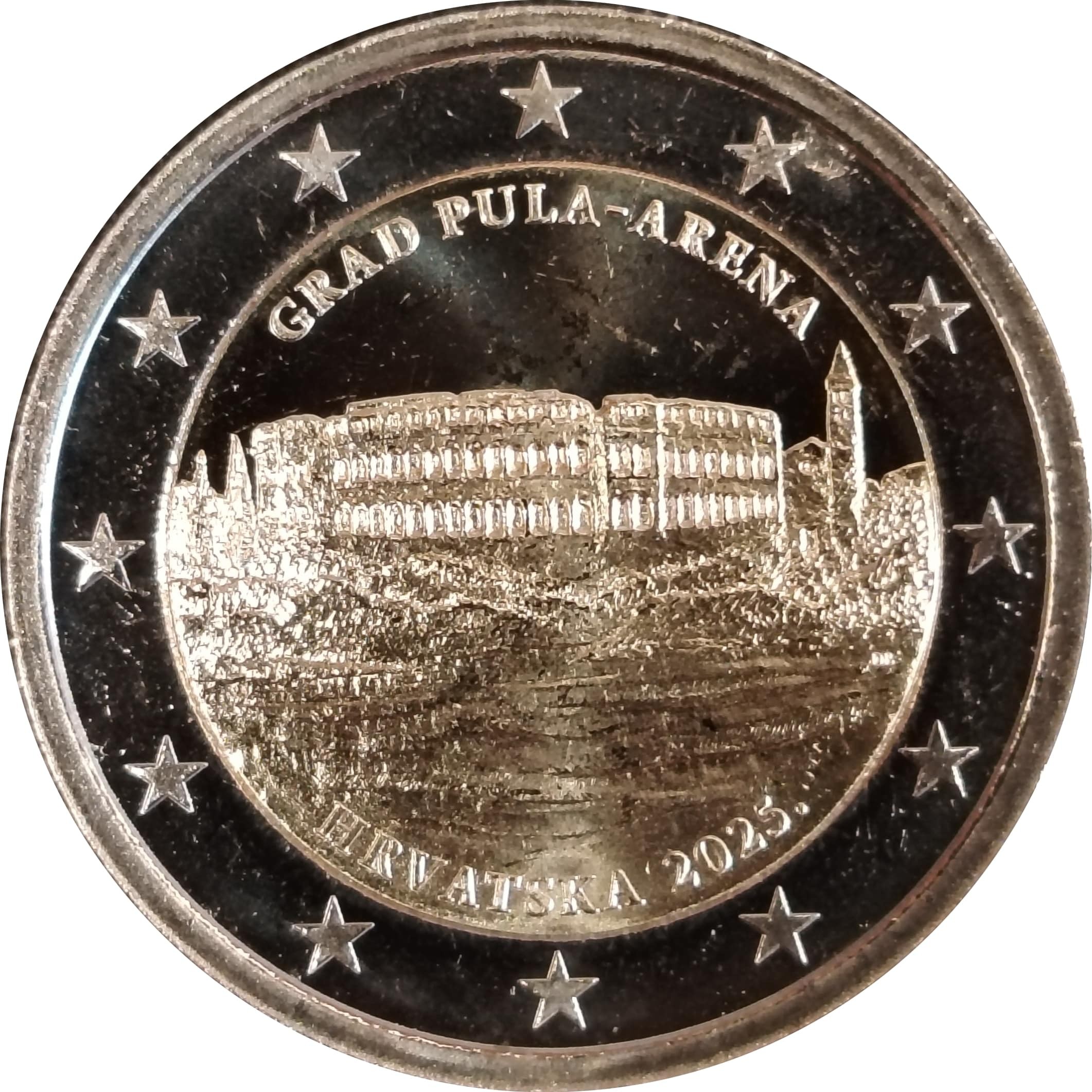 Croatia 2 euro 2025 — Pula Arena