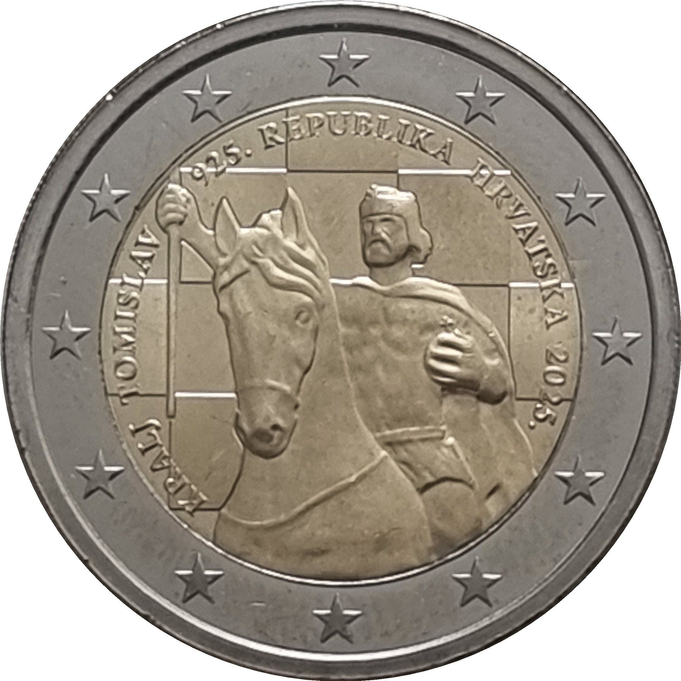 Croatia 2 euro 2025 — 1100 Years of the Kingdom of Croatia and the Coronation of King Tomislav