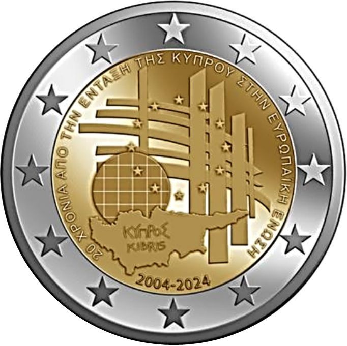 Cyprus 2 euro 2024 — 20 years of Cyprus’ membership in the European Union
