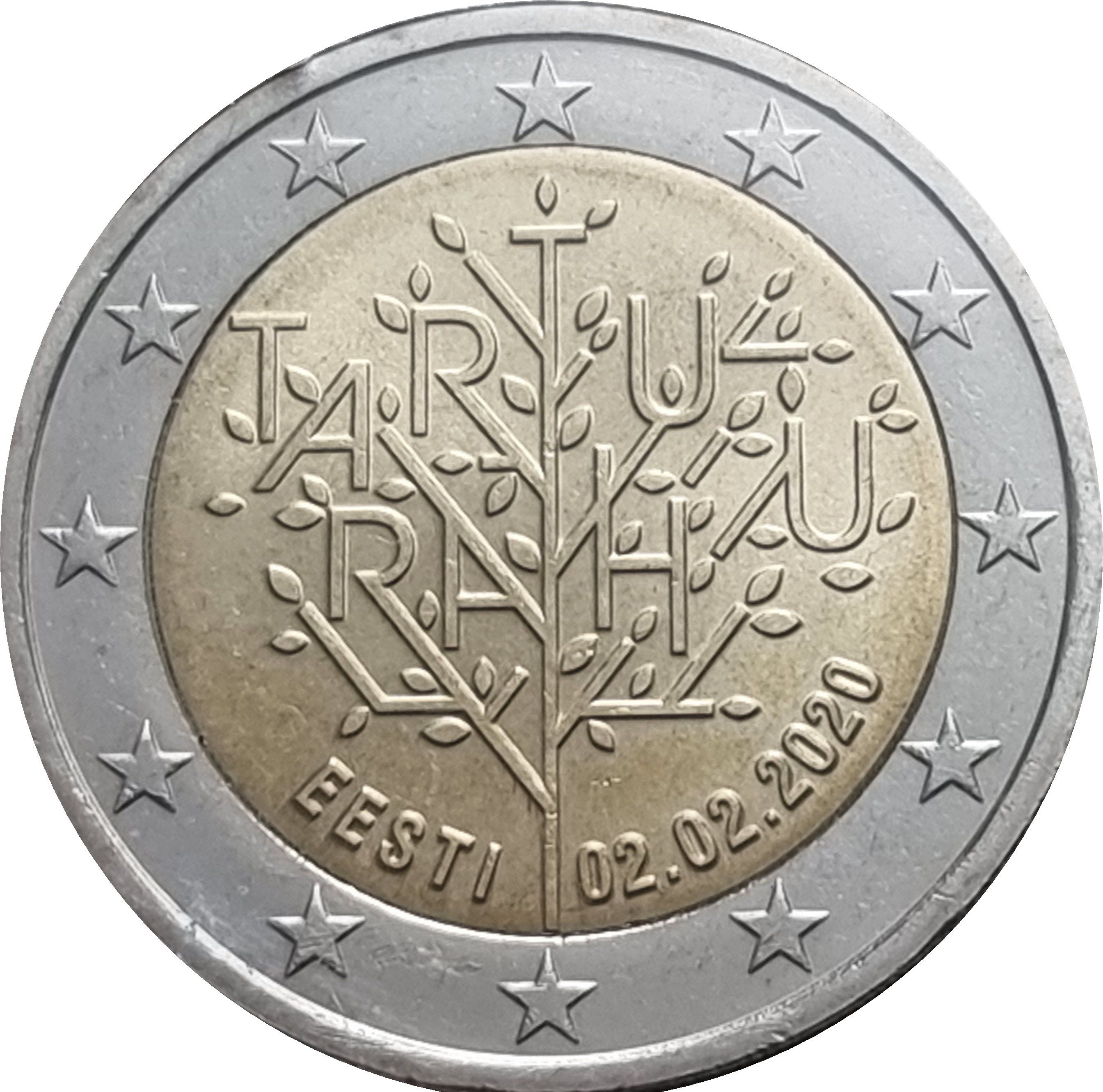 Estonia 2 euro 2020 — Centenary of the Tartu Peace Treaty