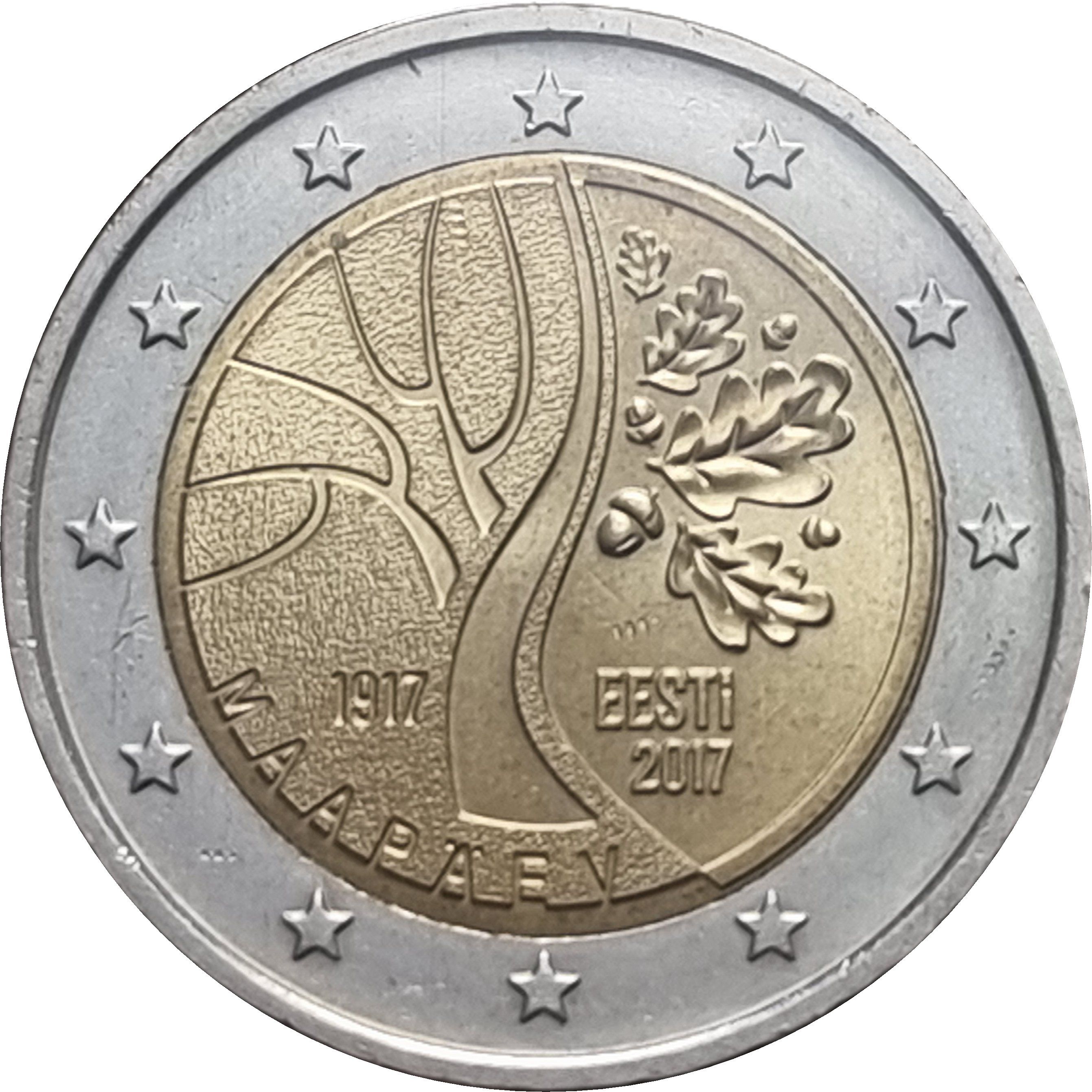 Estonia 2 euro 2017 — Estonia’s road to independence