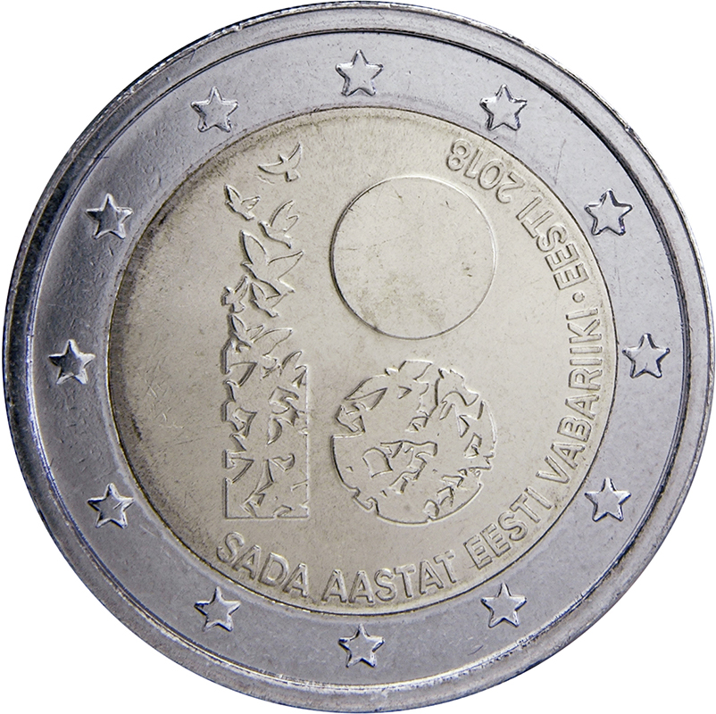 Estonia 2 euro 2018 — Independence of Estonia