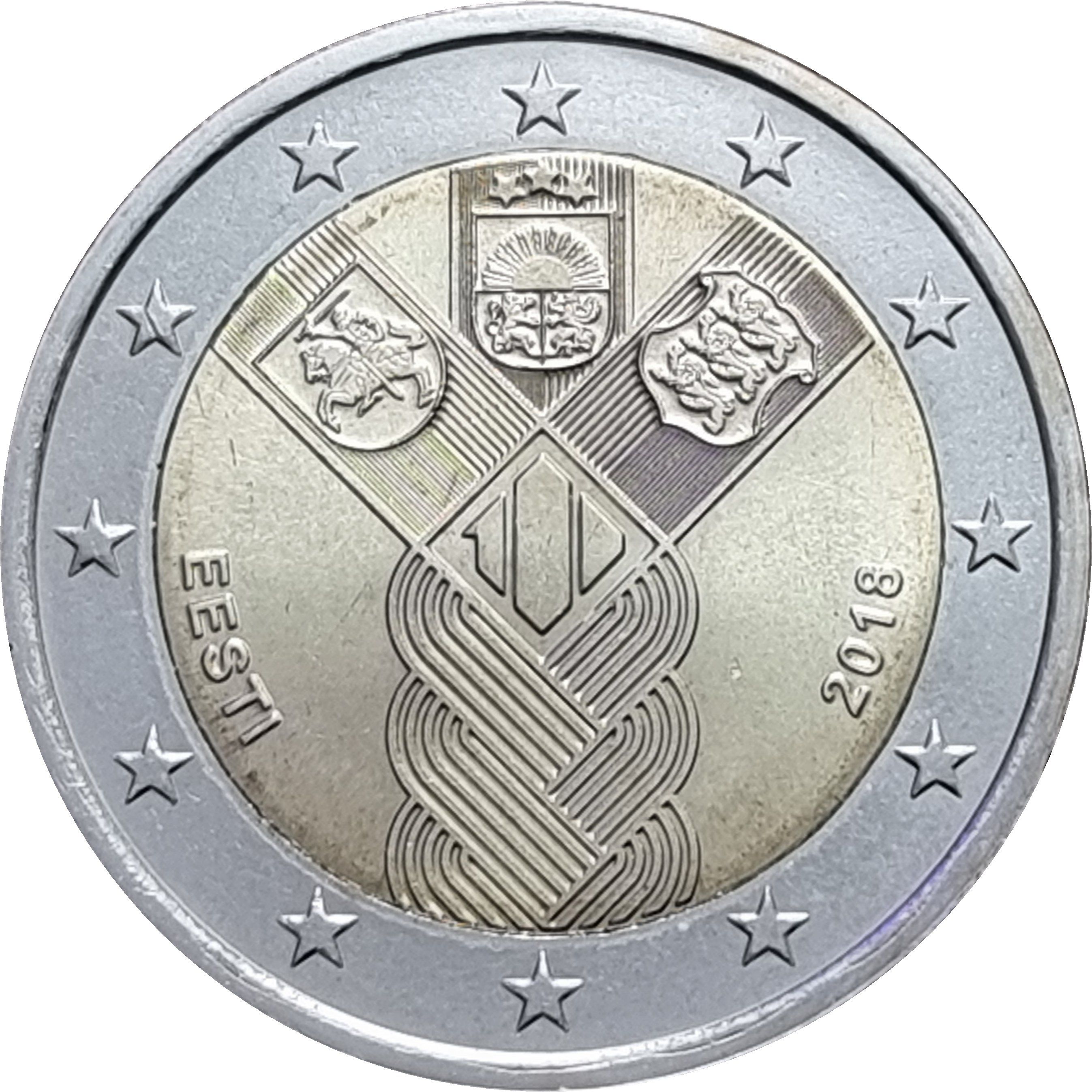 Estonia 2 euro 2018 — Centenary of Independent Baltic States