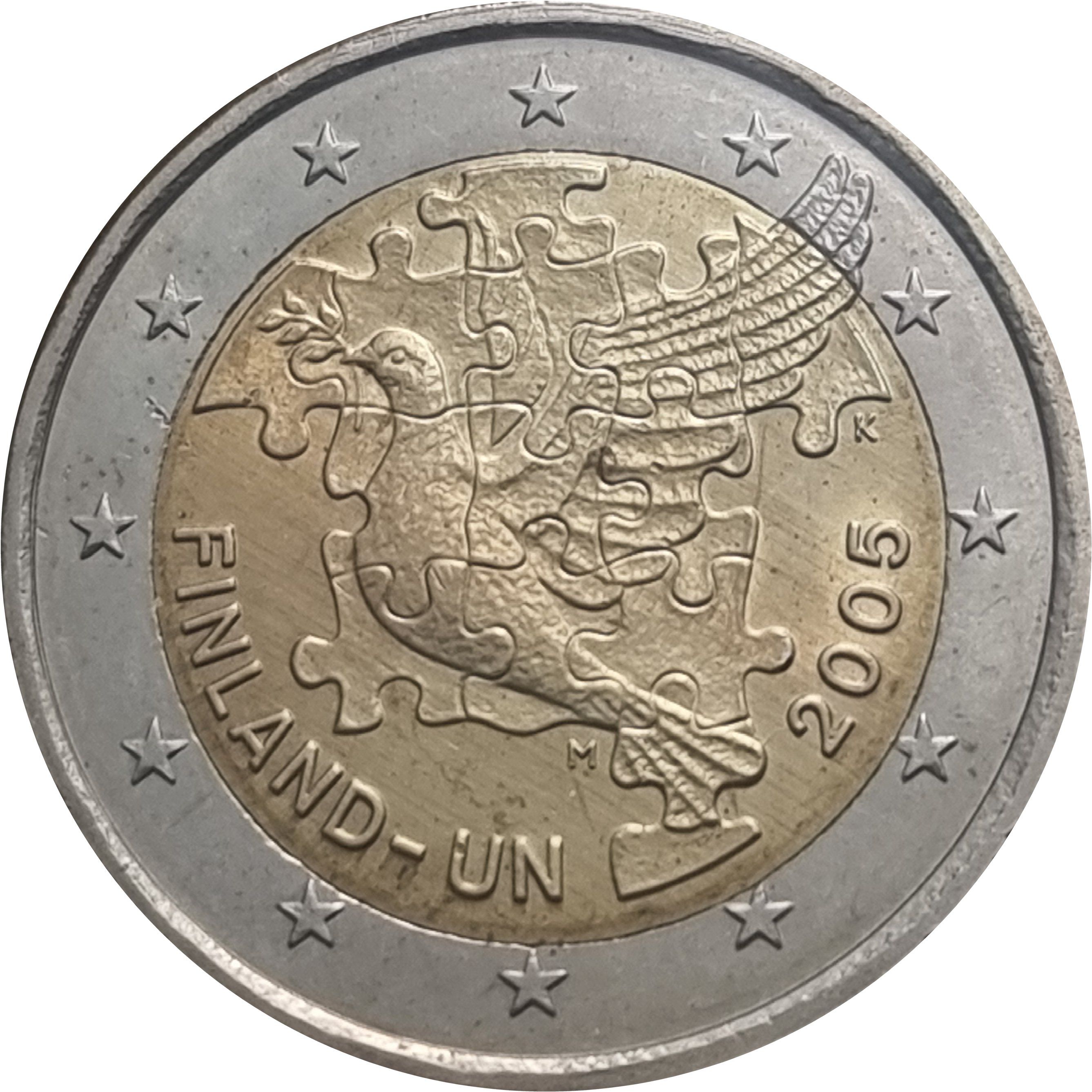 Finland 2 euro 2005 — 60th Anniversary of UN - 50th Anniversary of Finland in UN