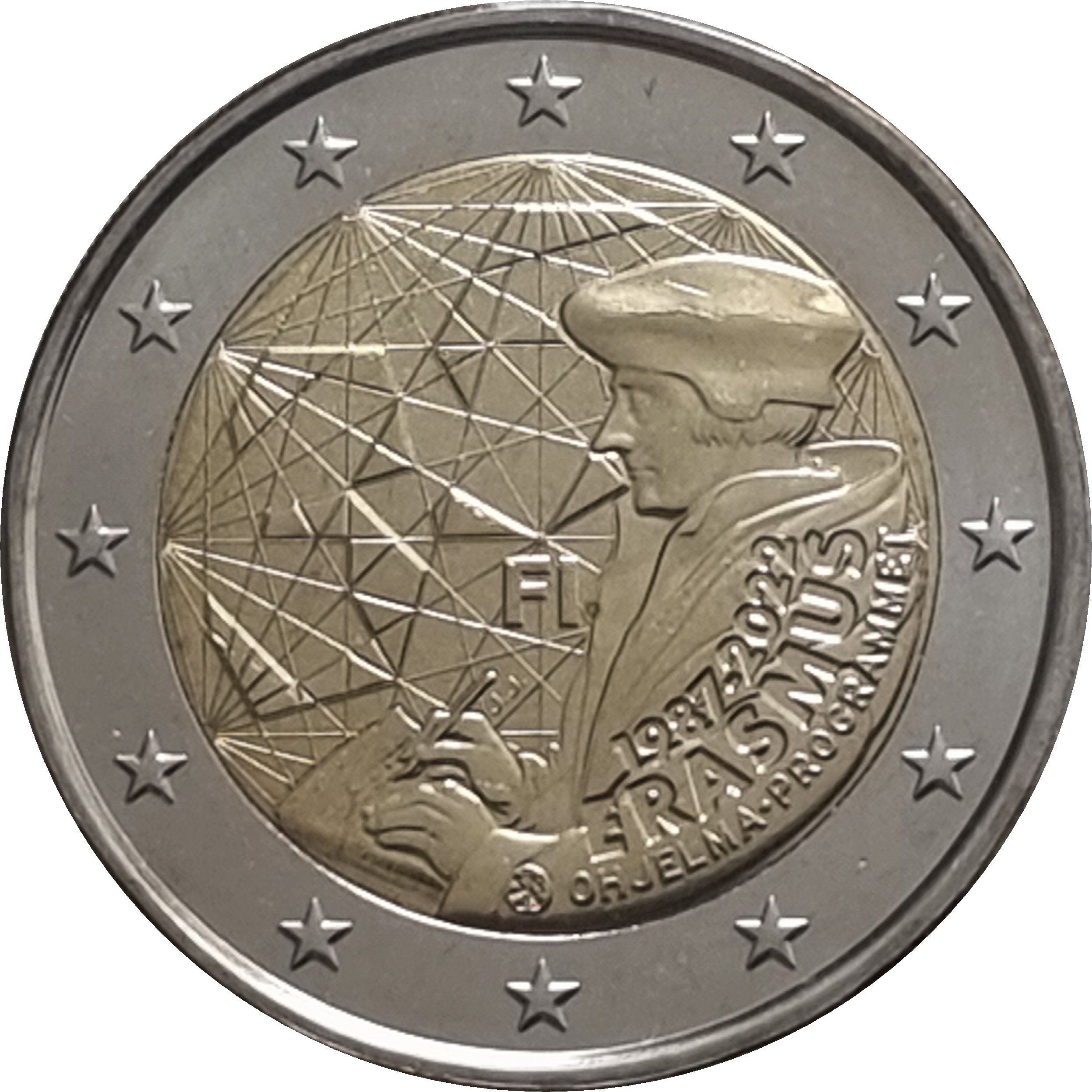 Finland 2 euro 2022 — 35 Years of the Erasmus Programme