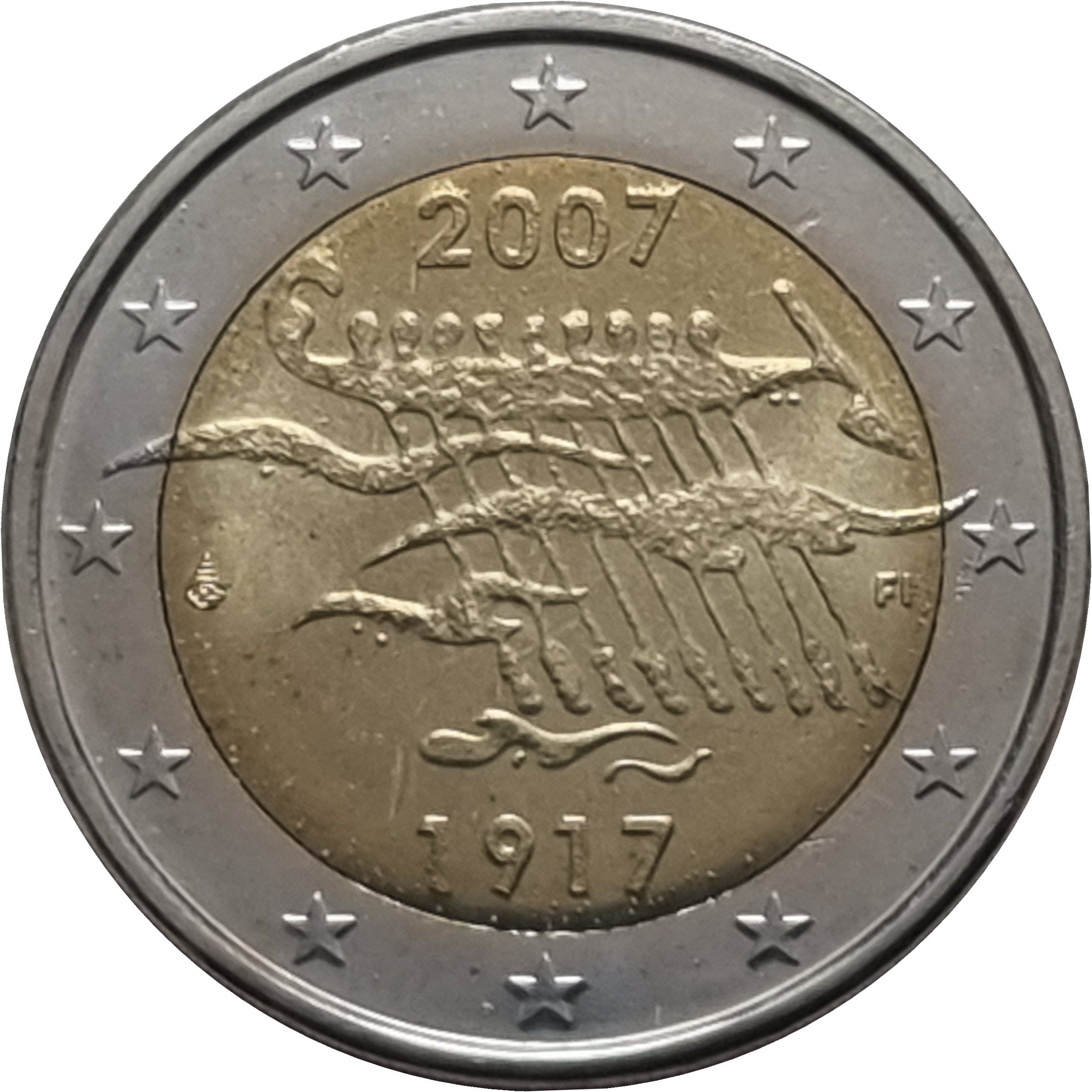 Finland 2 euro 2007 — 90th Anniversary of Finland’s Independence