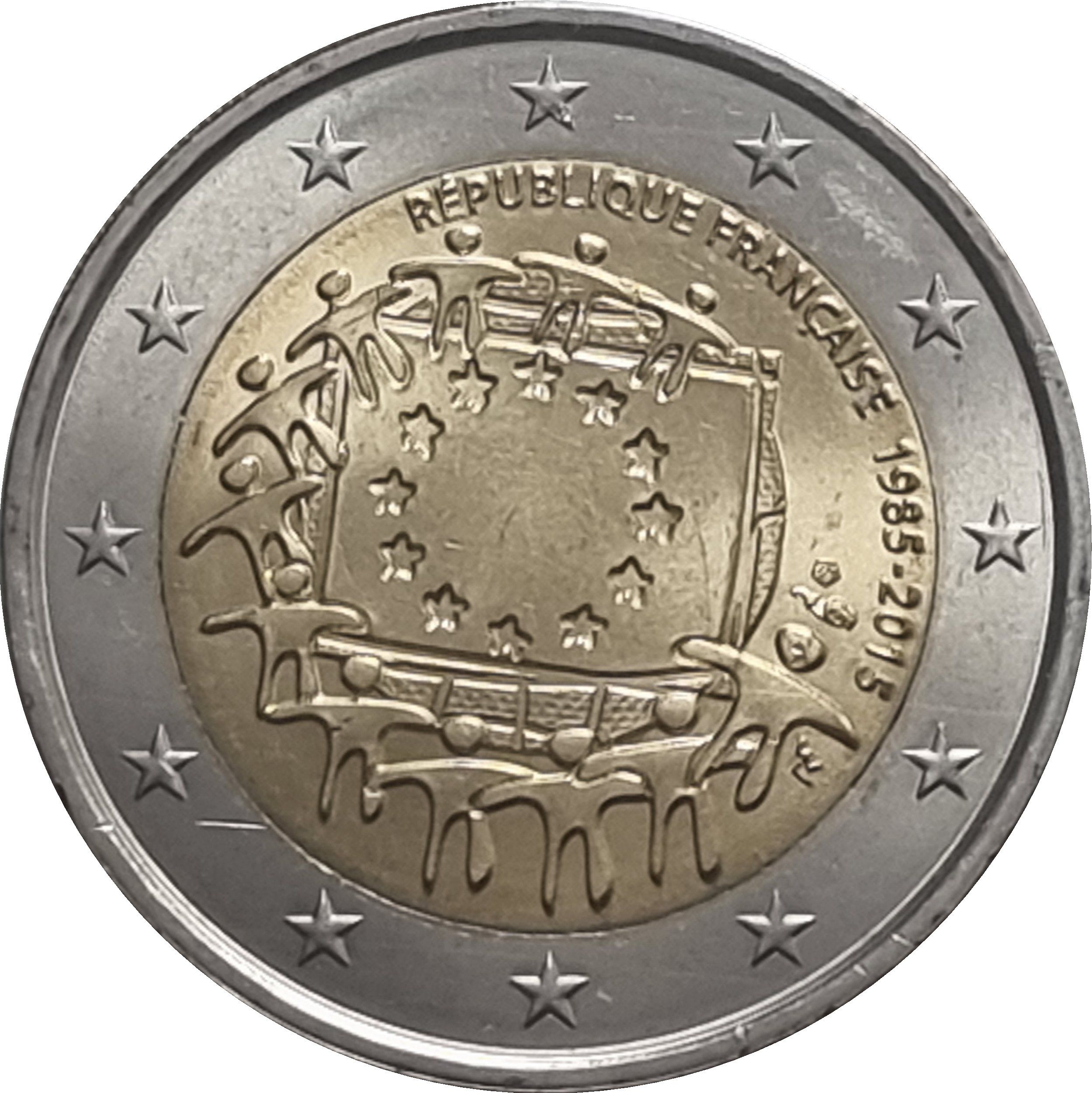 France 2 euro 2015 — 30th Anniversary of the Flag of the European Union