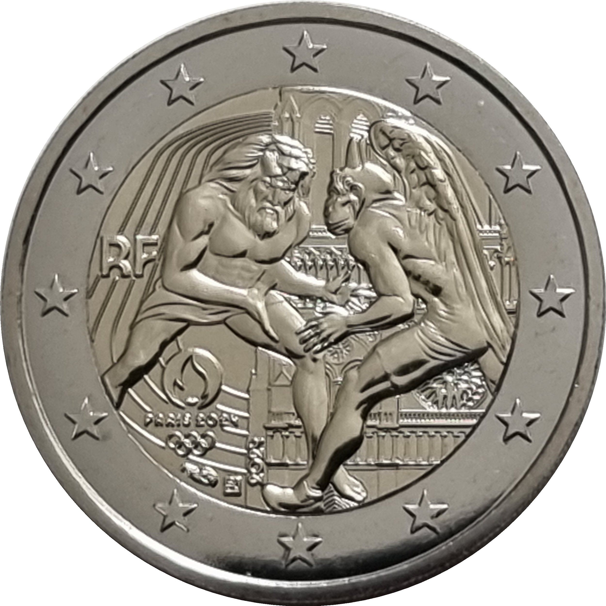 France 2 euro 2024 — Hercul and Notre-Dame, Paris