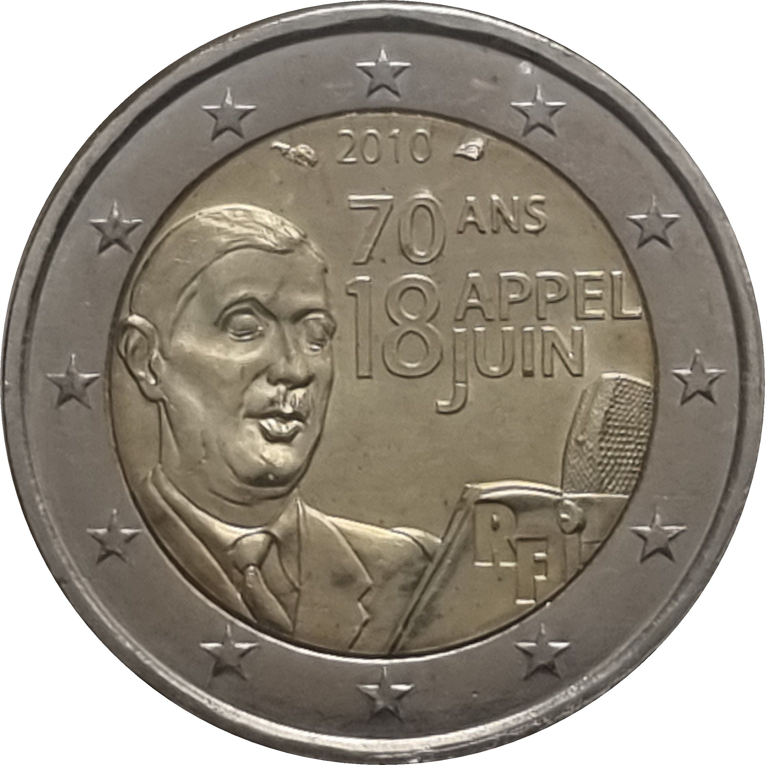 France 2 euro 2010 — DeGaulle's Radio Speech on June 18th, 1940