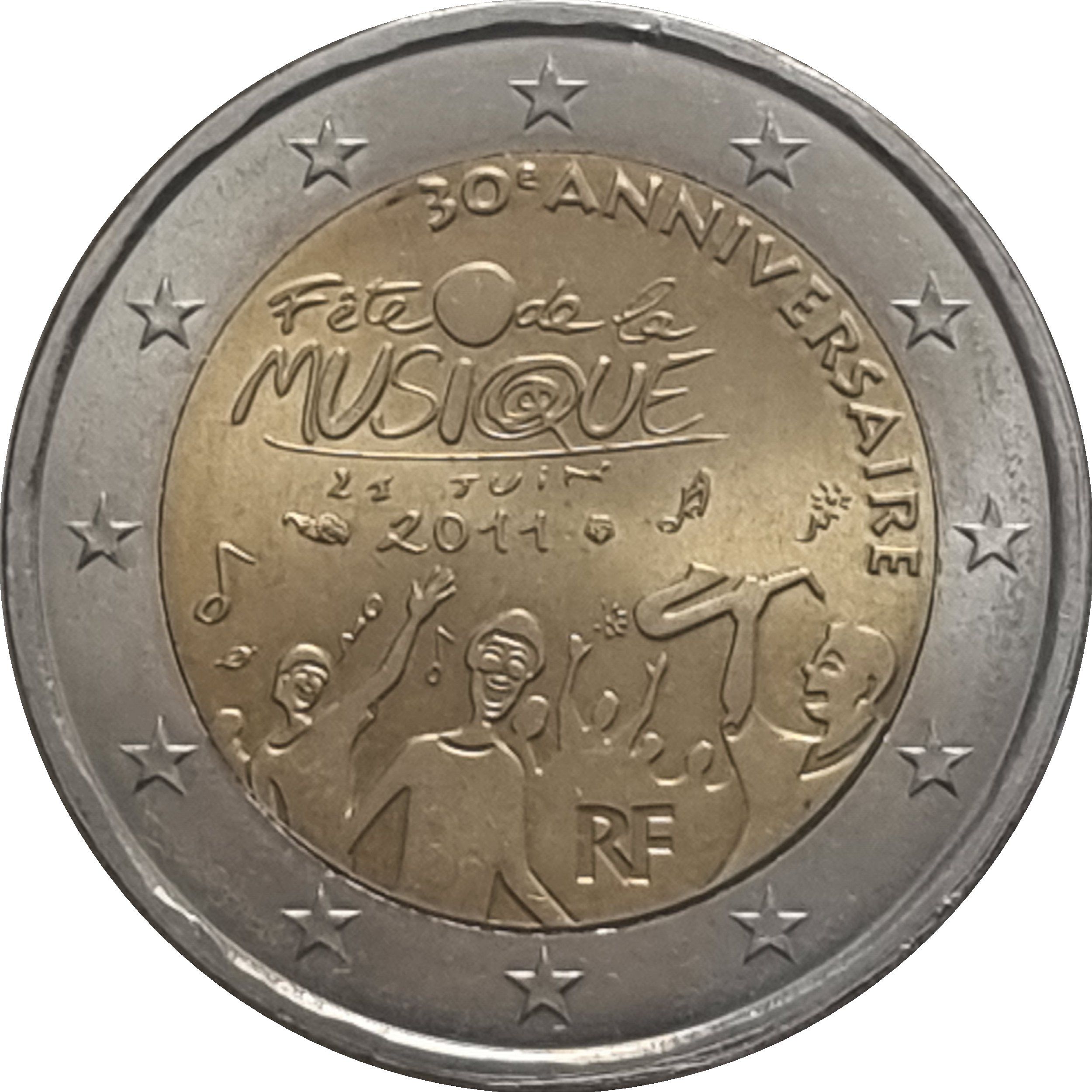 France 2 euro 2011 — 30th anniversary of the Music Day