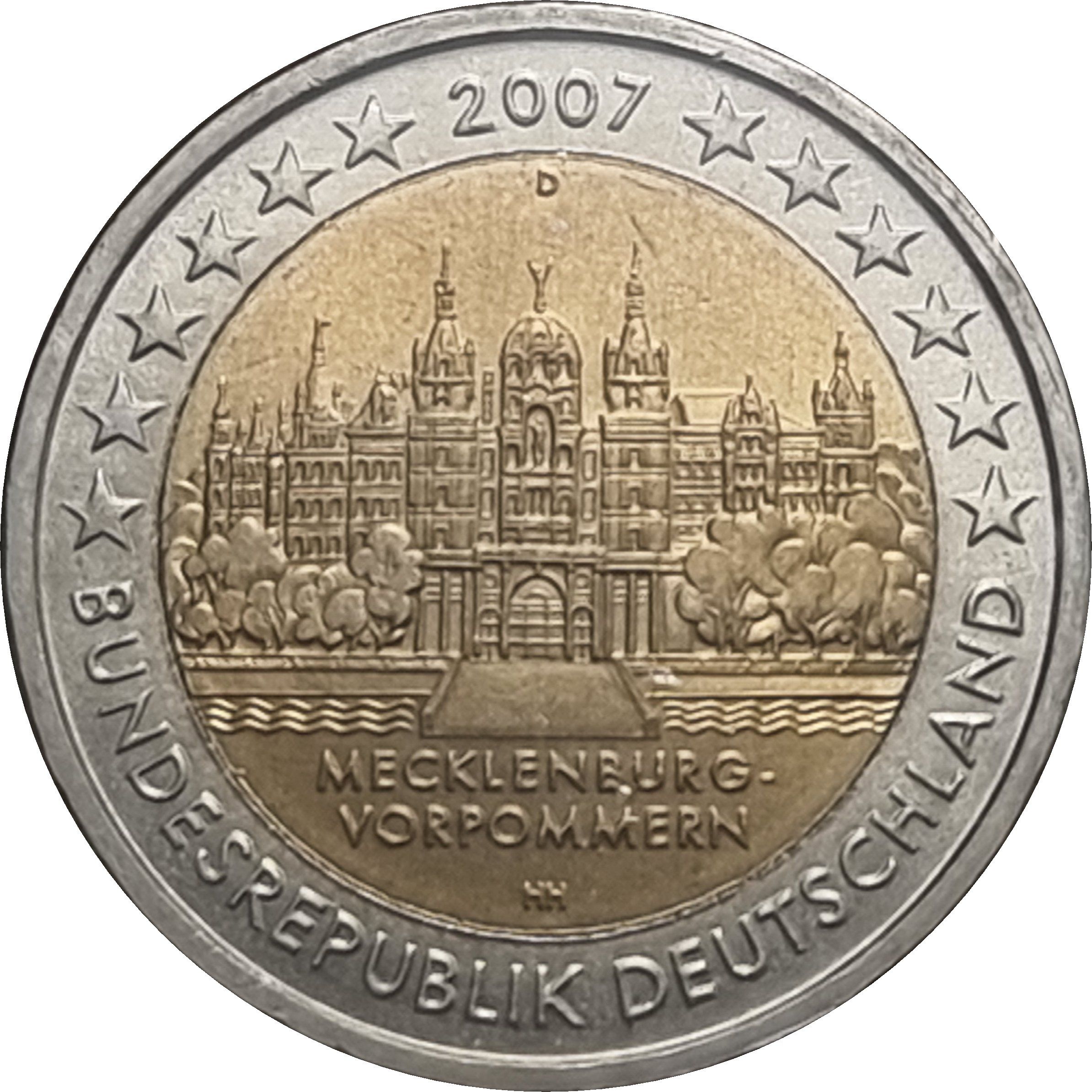 Germany (G) 2 euro 2007 — State of Mecklenburg-Vorpommern
