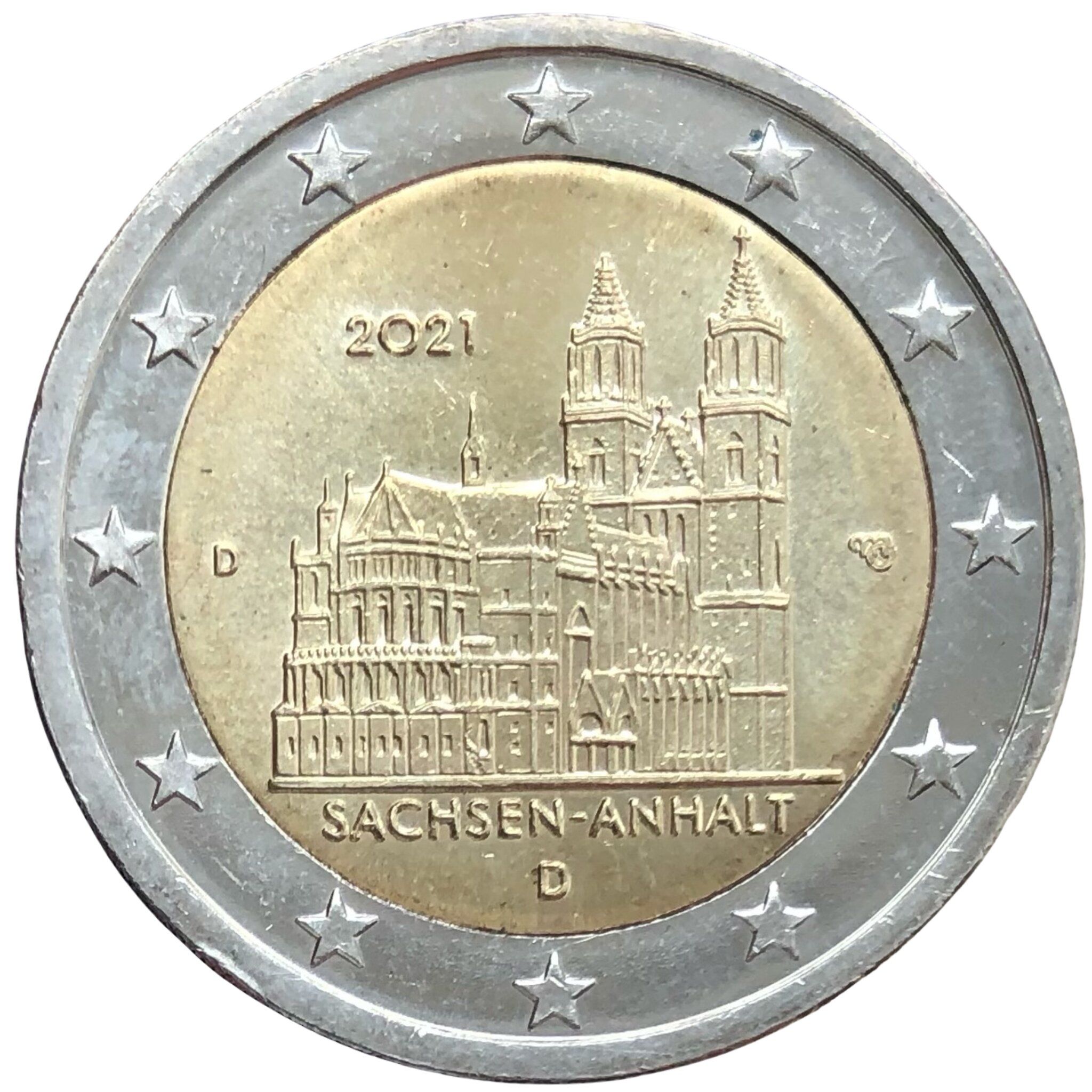 Germany (J) 2 euro 2021 — Bundesländer series – Saxony-Anhalt