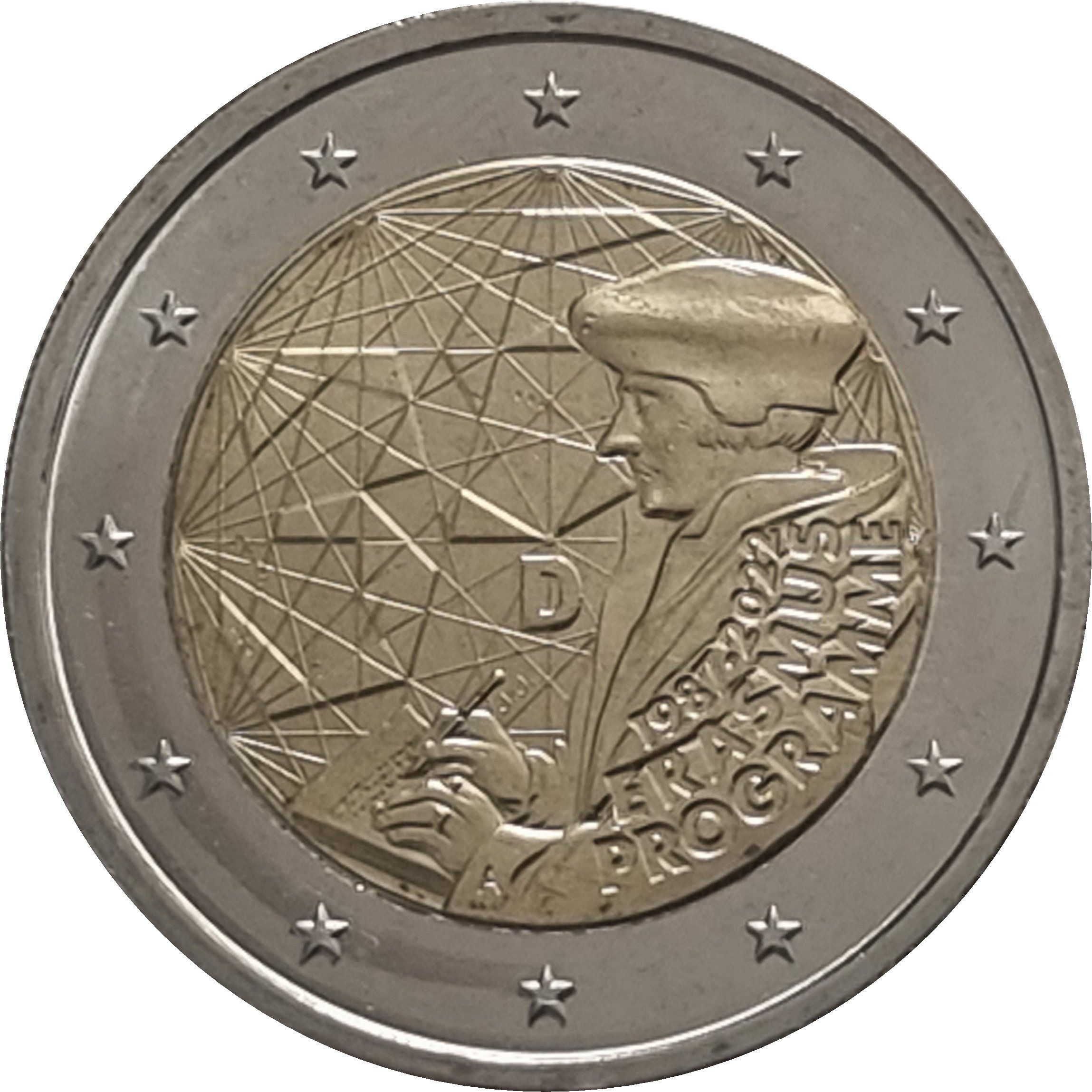Germany (J) 2 euro 2022 — 35 Years of the Erasmus Programme