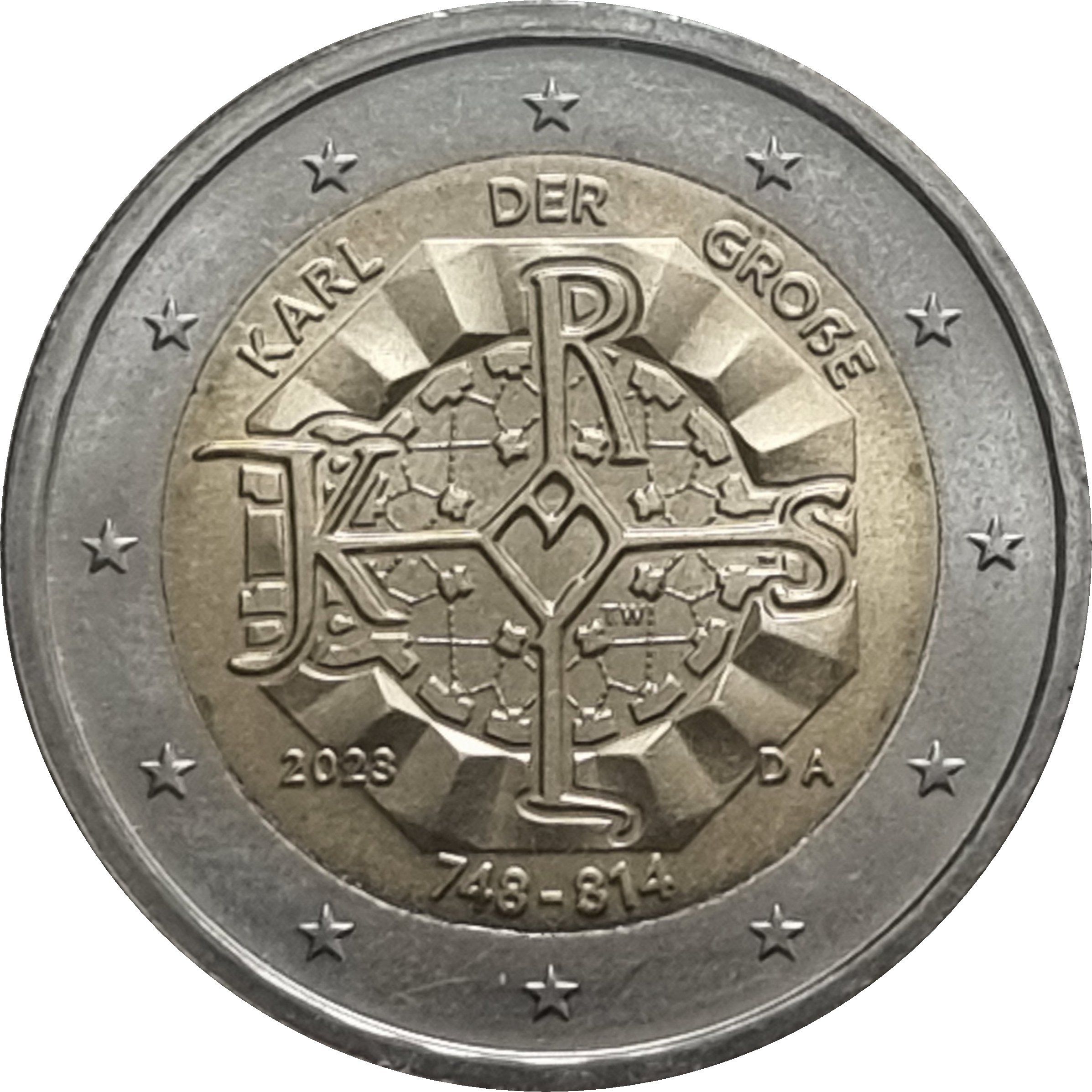 Germany (J) 2 euro 2023 — 1275th Anniversary of the Birth of Charlemagne