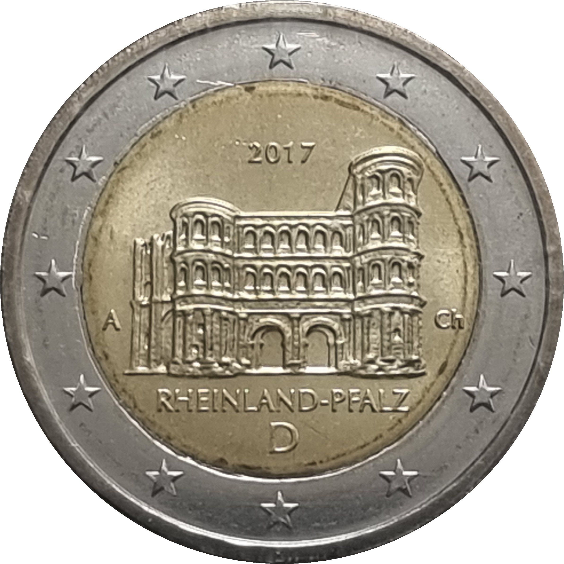 Germany (A) 2 euro 2017 — State of Rhineland-Palatinate