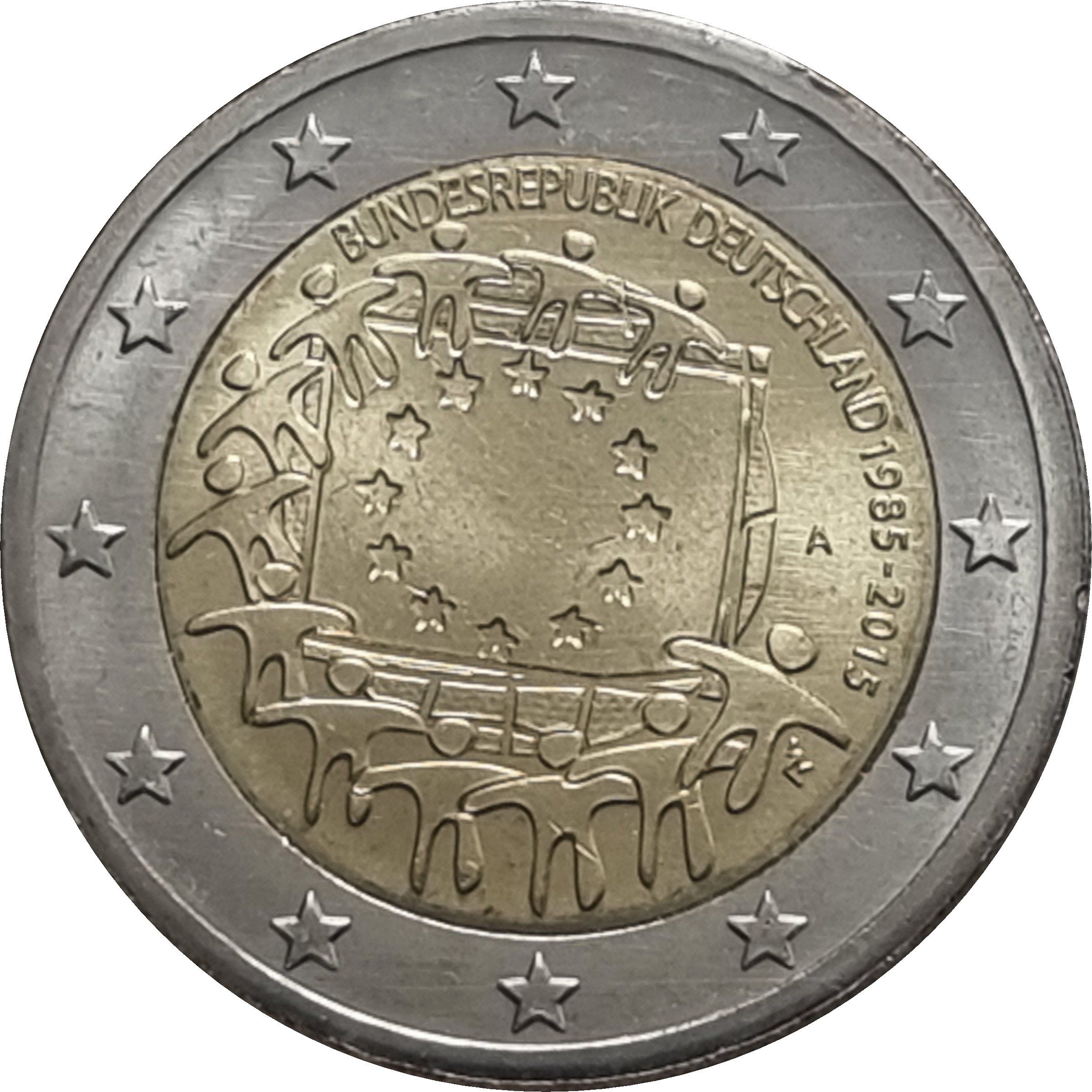 Germany (D) 2 euro 2015 — 30th Anniversary of the Flag of the European Union