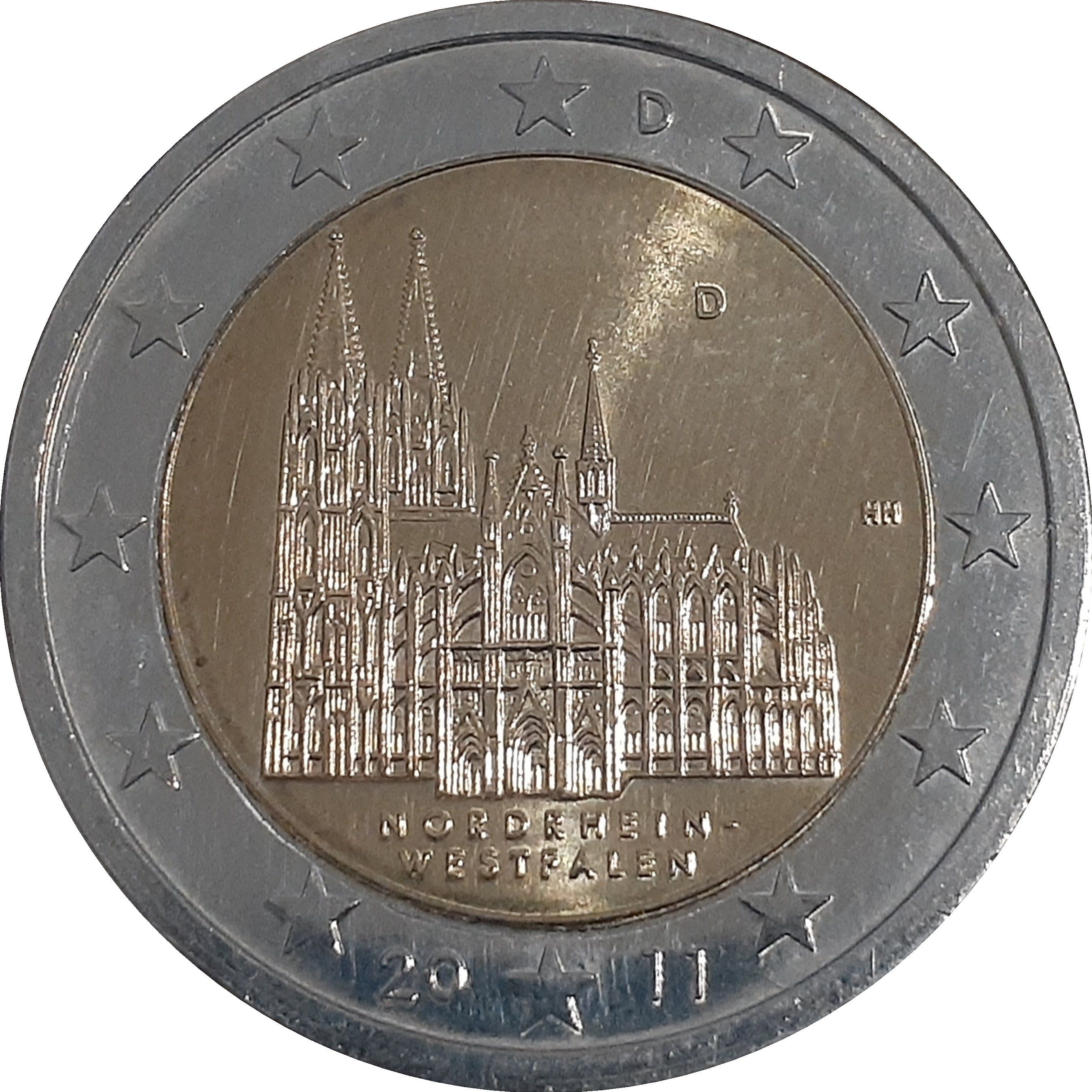 Germany (F) 2 euro 2011 — State of Nordrhein-Westfalen