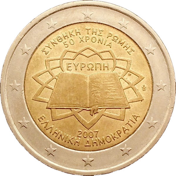 Greece 2 euro 2007 — 50th Anniversary of the Treaty of Rome