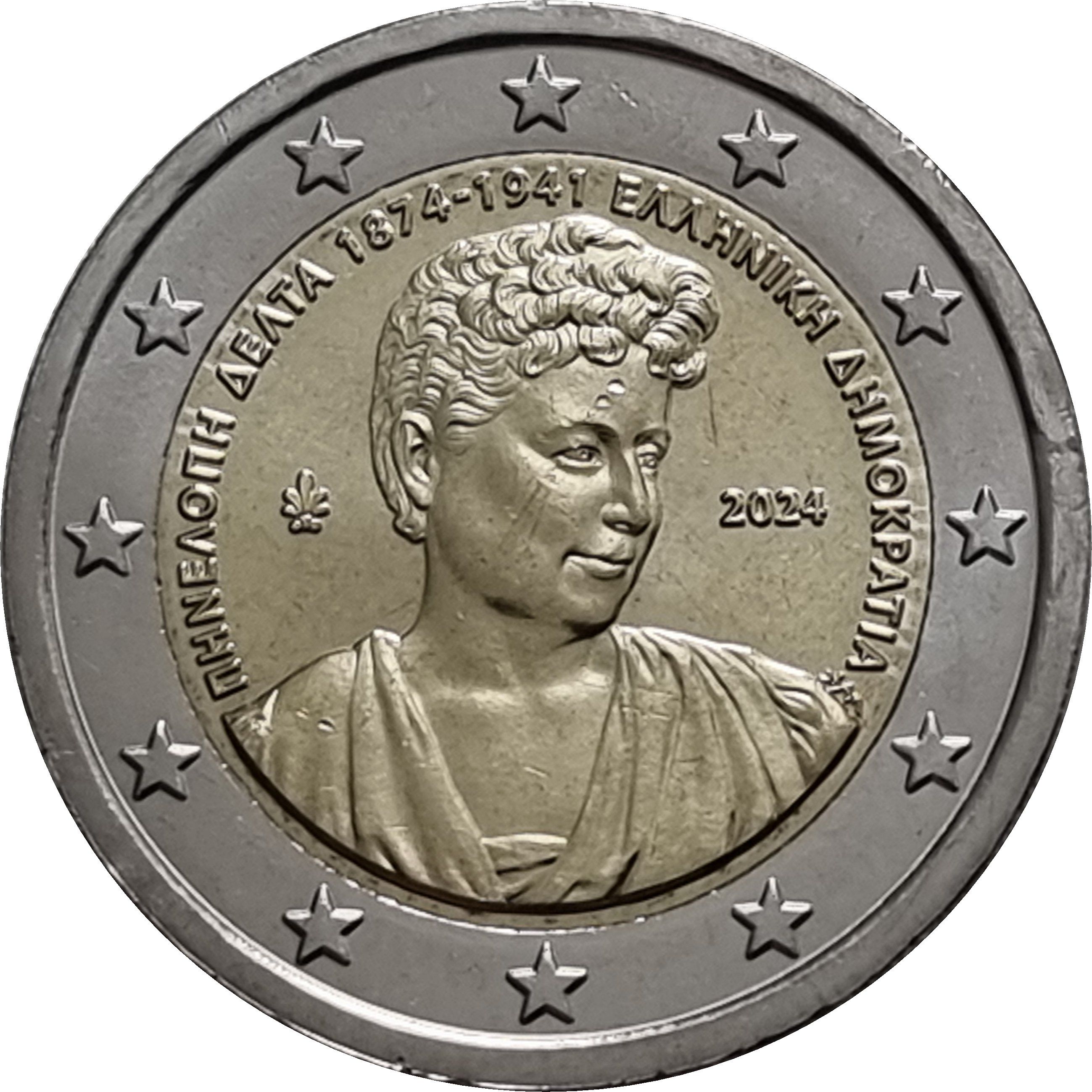 Greece 2 euro 2024 — 150th anniversary of the birth of Penelope Delta