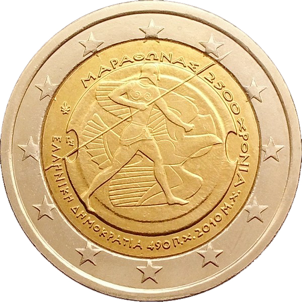 Greece 2 euro 2010 — 2500th Anniversary of the Battle of Marathon
