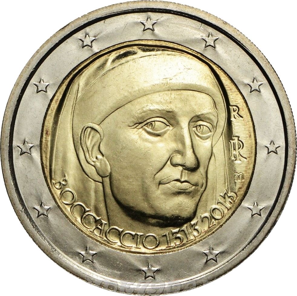 Italy 2 euro 2013 — 700th Anniversary of the Birth of Giovanni Boccaccio