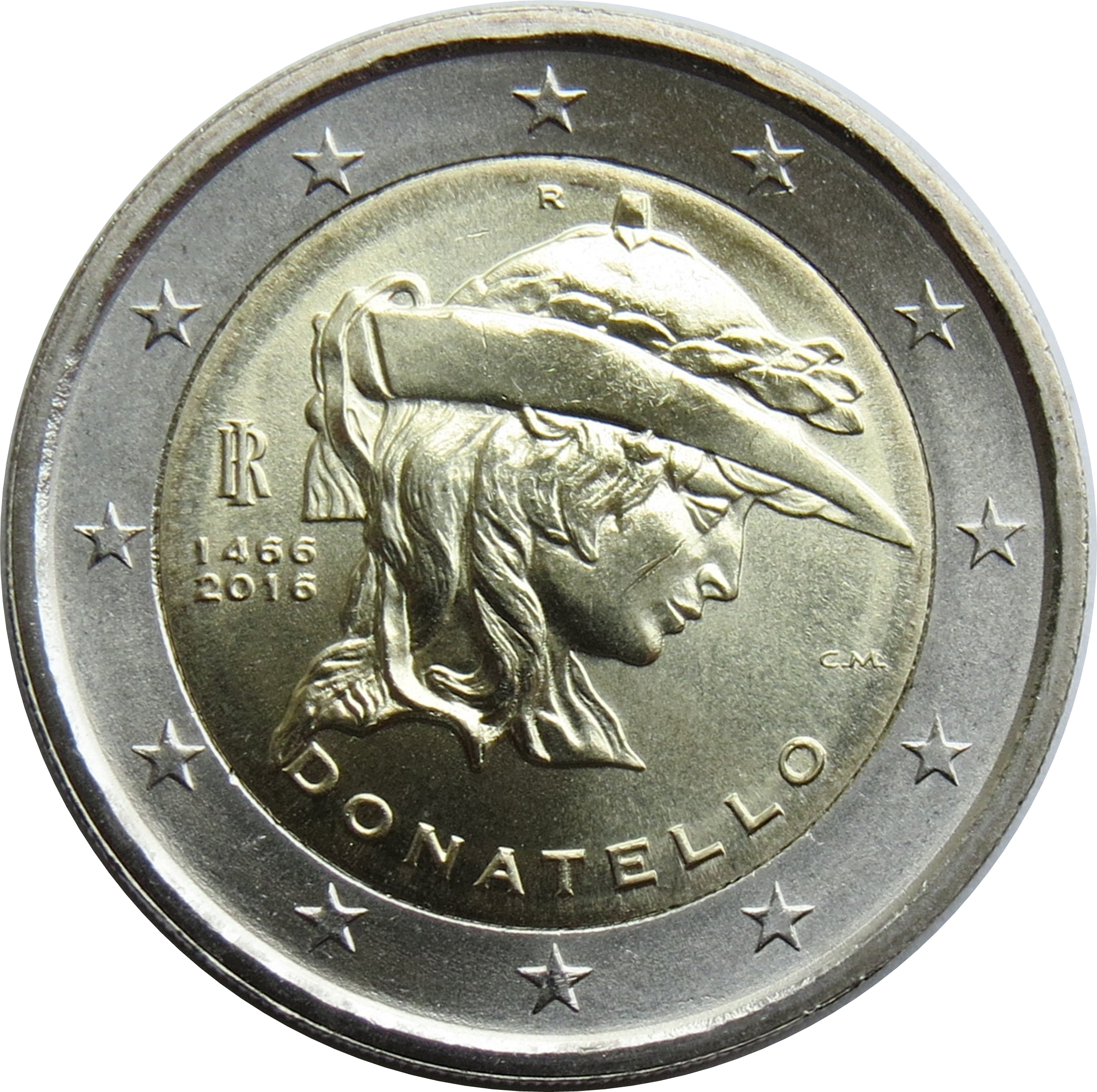 Italy 2 euro 2016 — 550th Anniversary of the Death of Donatello