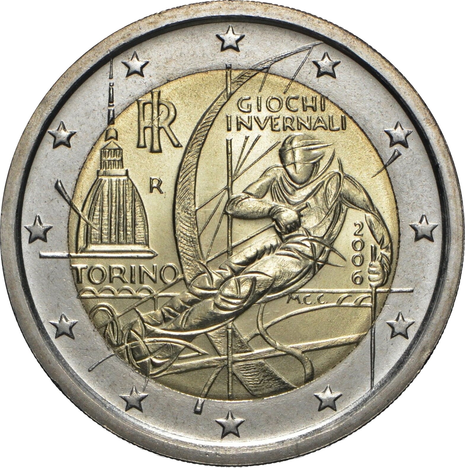 Italy 2 euro 2006 — XX Olympic Winter Games Turin 2006