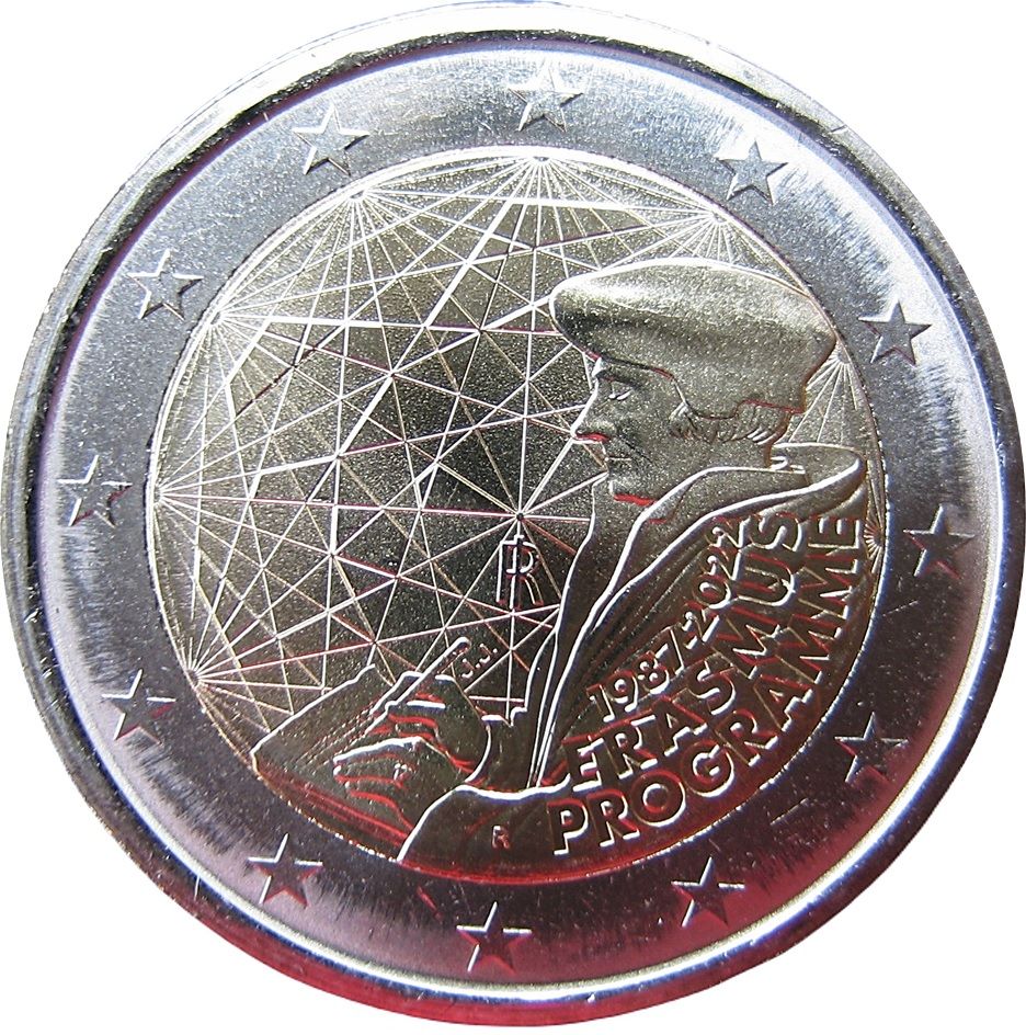 Italy 2 euro 2022 — 35 Years of the Erasmus Programme