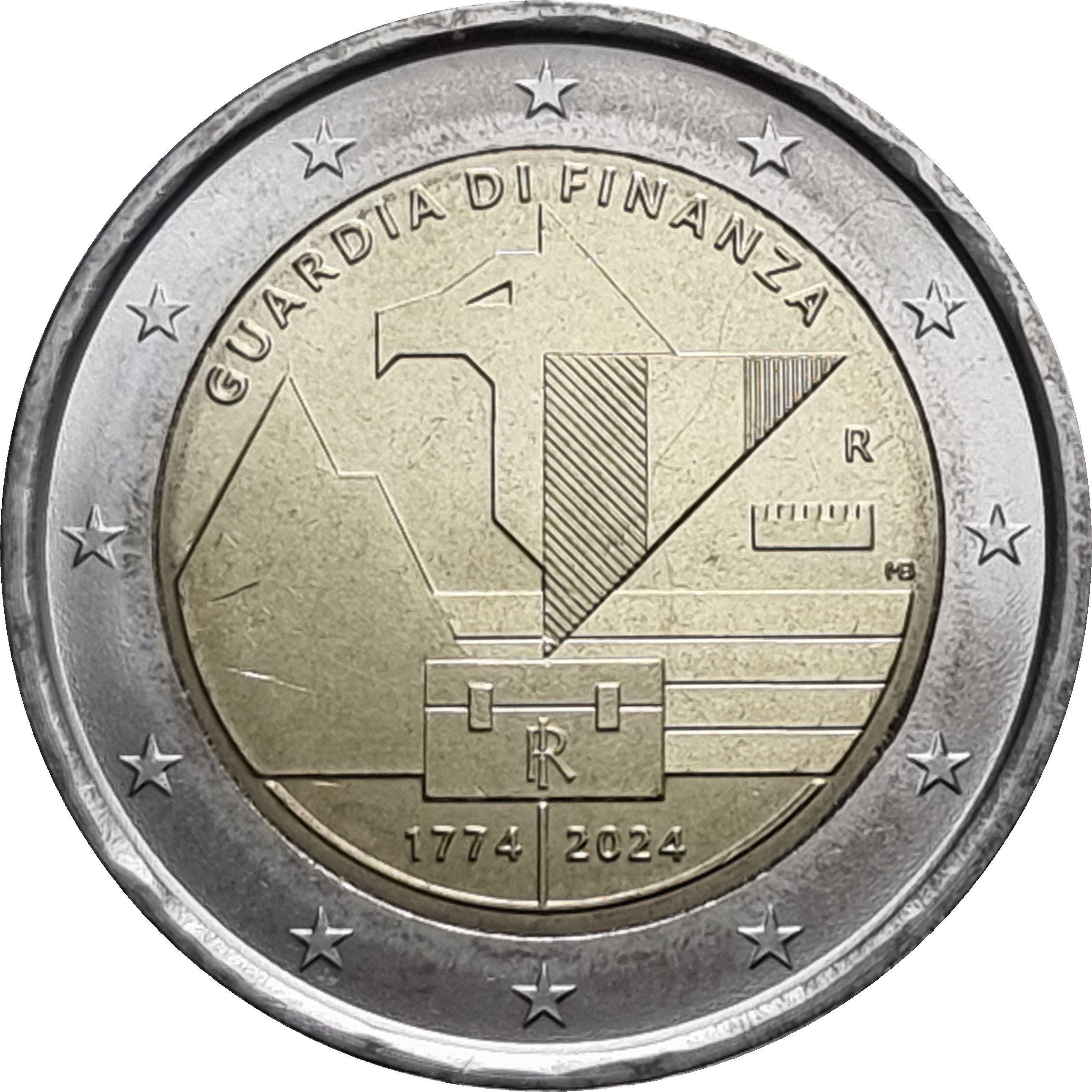 Italy 2 euro 2024 — 250th anniversary of the founding of the Guardia di Finanza