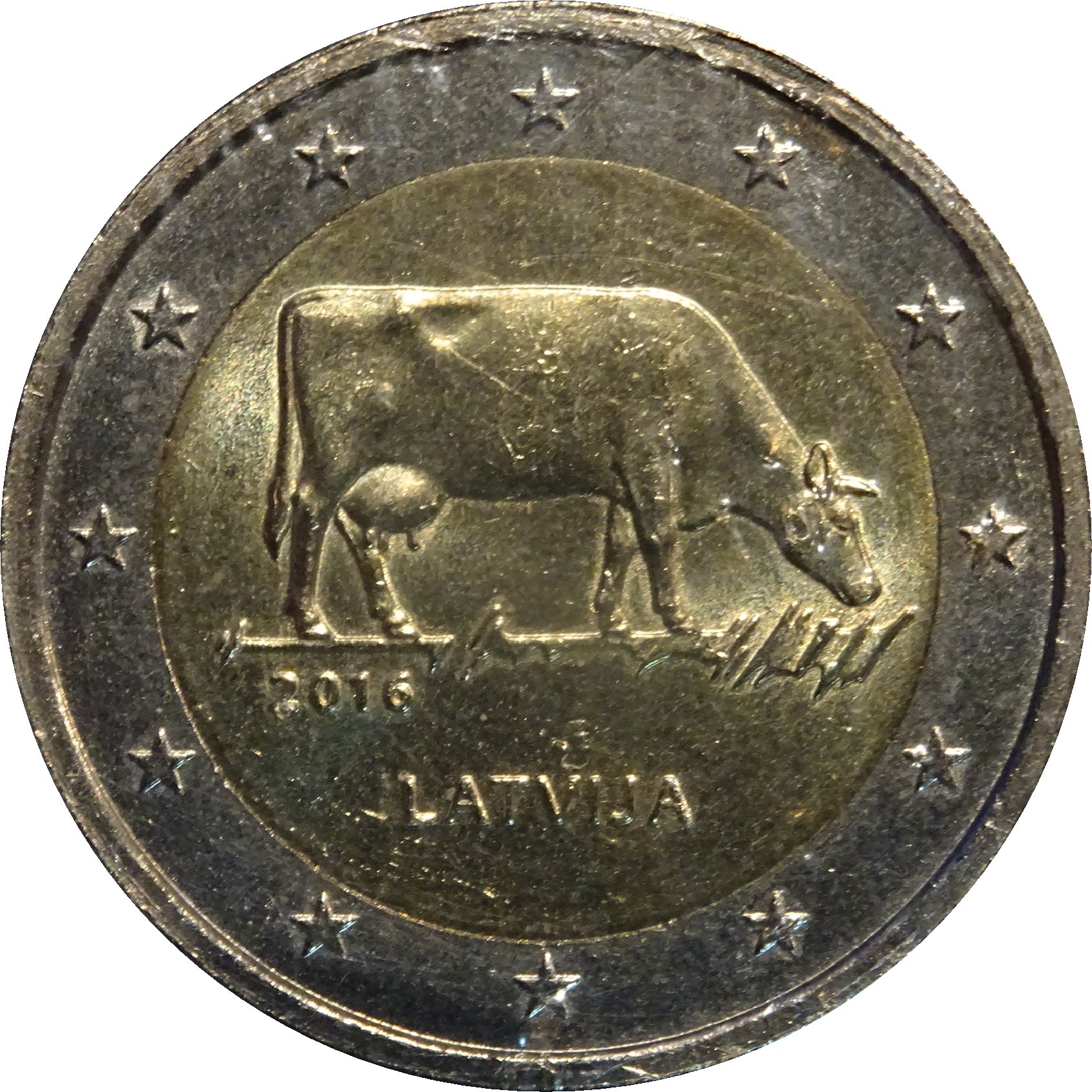 Latvia 2 euro 2016 — Latvian farming and countryside