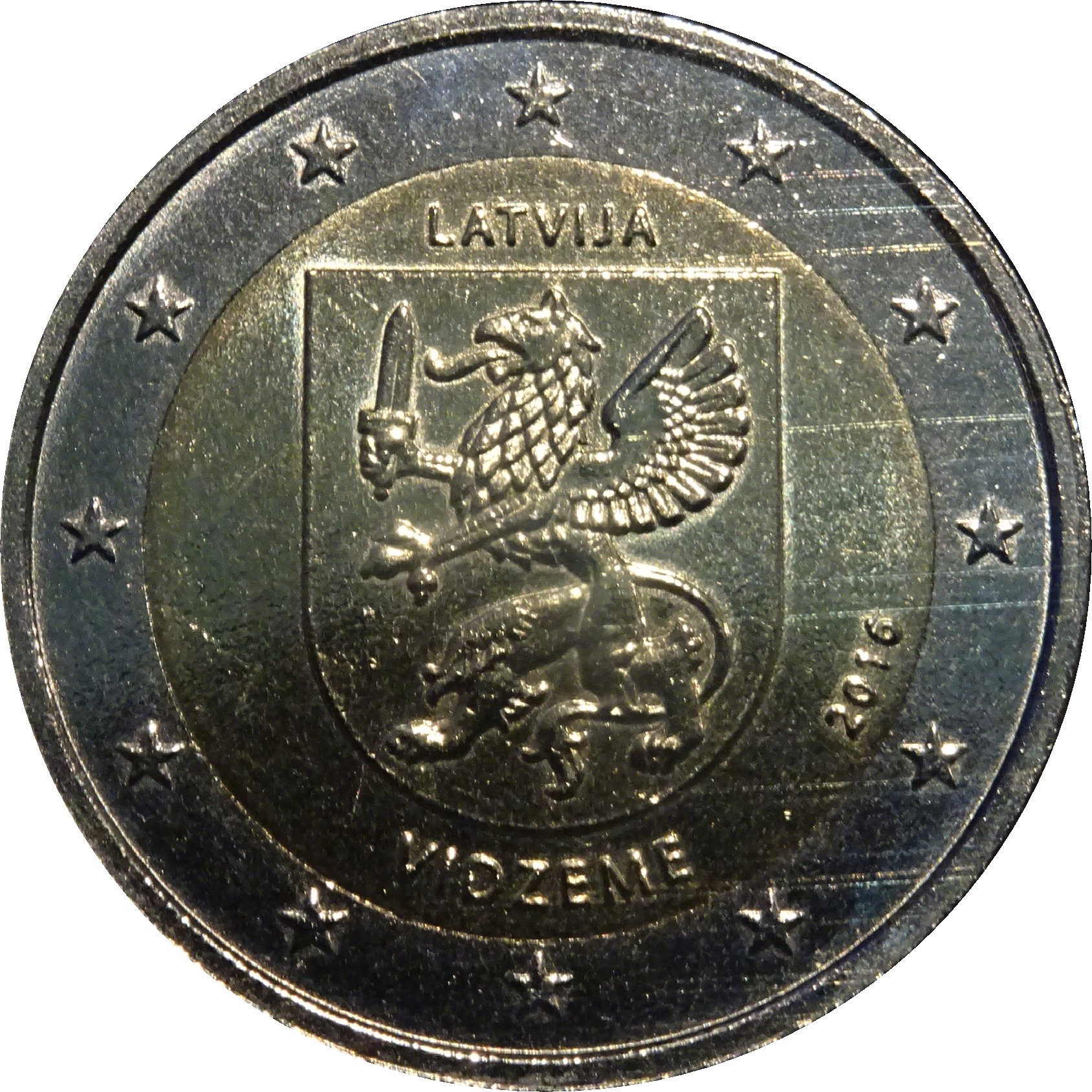 Latvia 2 euro 2016 — Vidzeme