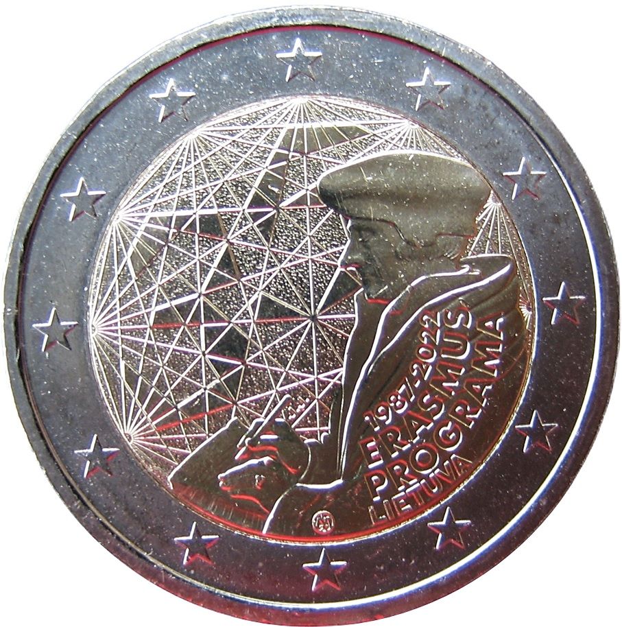 Lithuania 2 euro 2022 — 35 Years of the Erasmus Programme