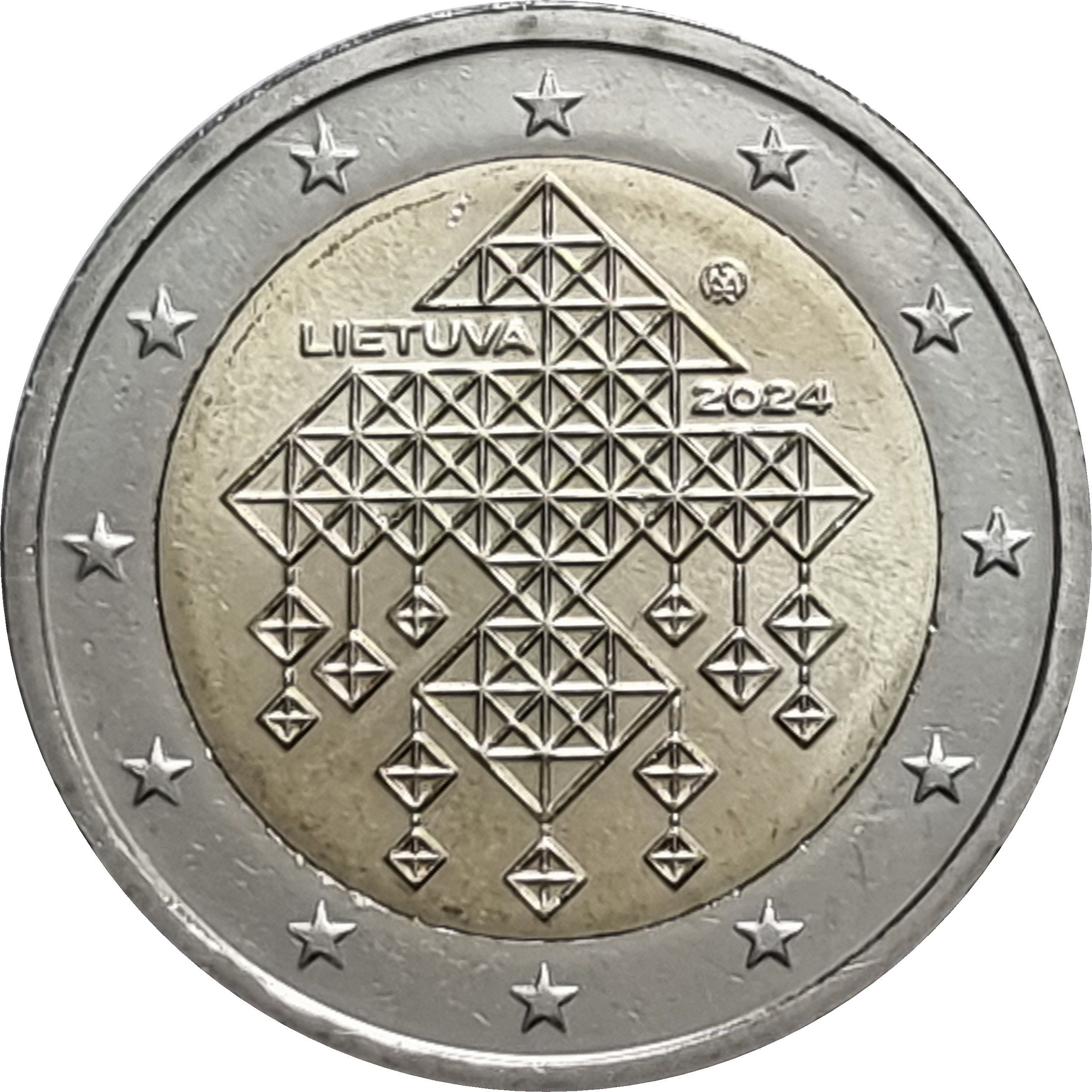Lithuania 2 euro 2024 — Lithuanian Tradition of Straw Gardens