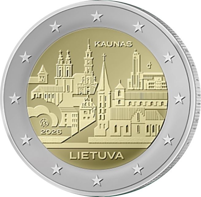 Lithuania 2 euro 2026 — City of Kaunas