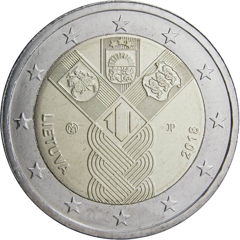 Lithuania 2 euro 2018 — Centenary of Independent Baltic States