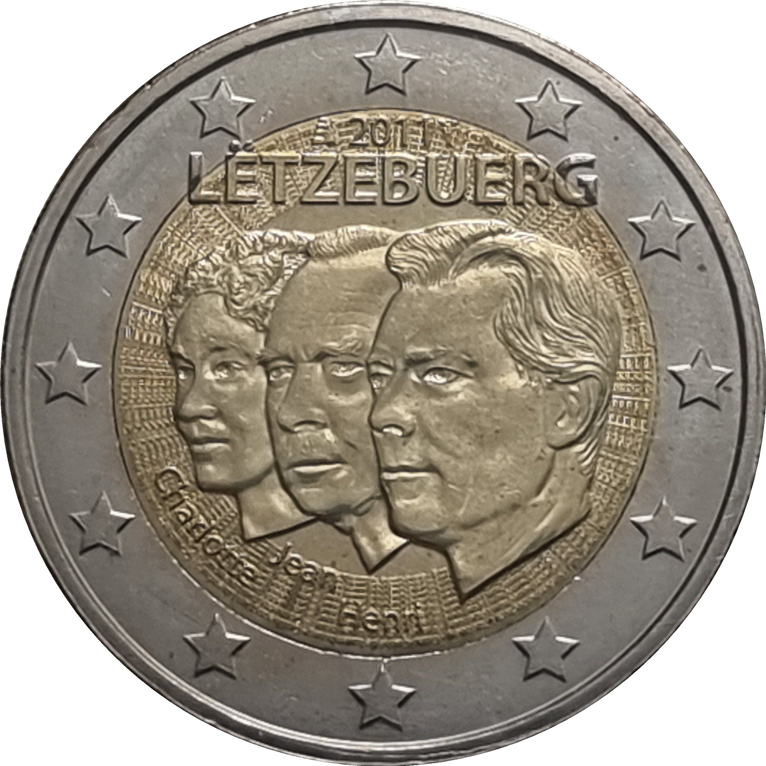 Luxembourg 2 euro 2011 — 50th Anniversary of the Appointment of Jean as "lieutenant-représentant"