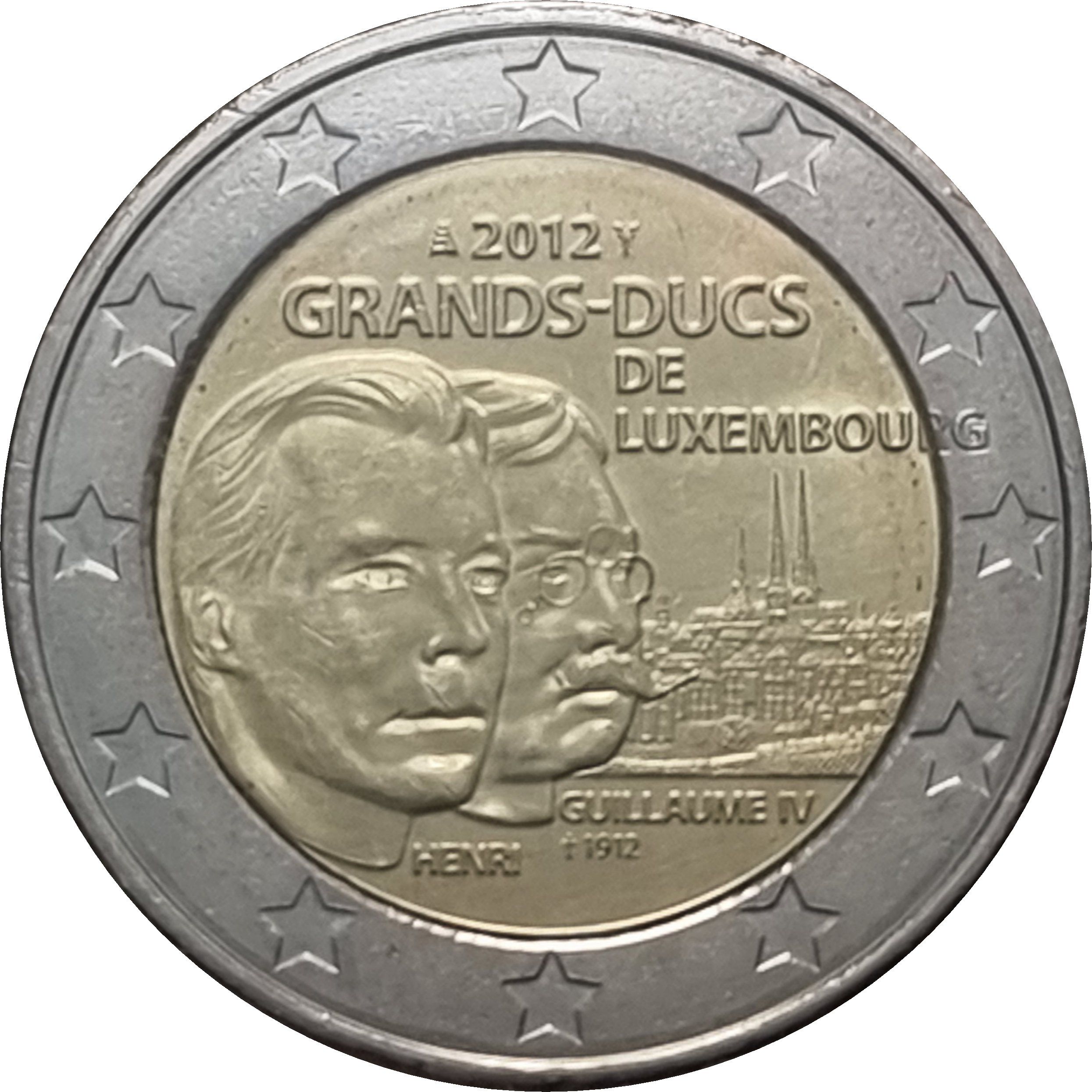 Luxembourg 2 euro 2012 — 100th Anniversary of Death of William IV